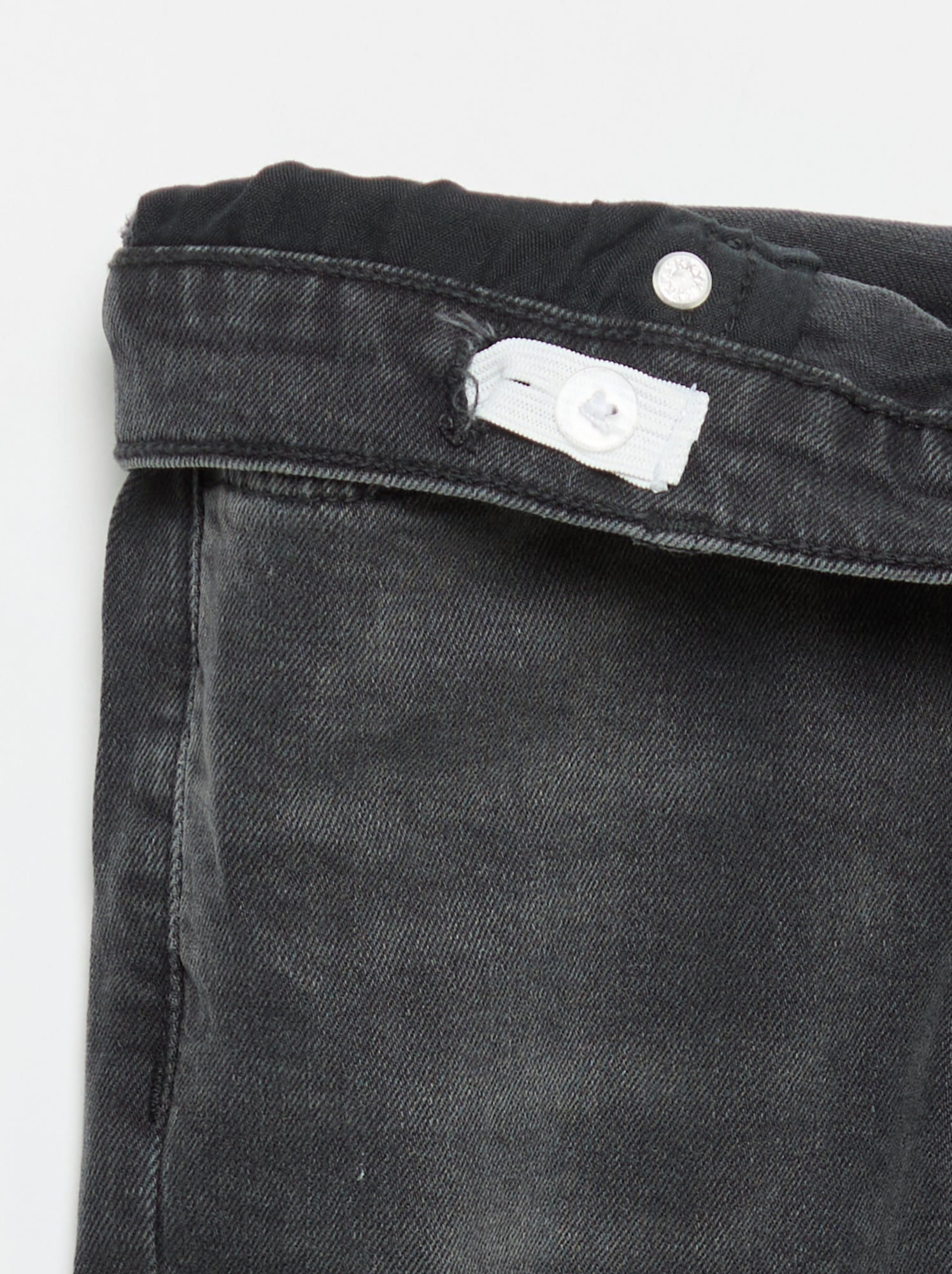 Jean slim taille ajustable - Noir