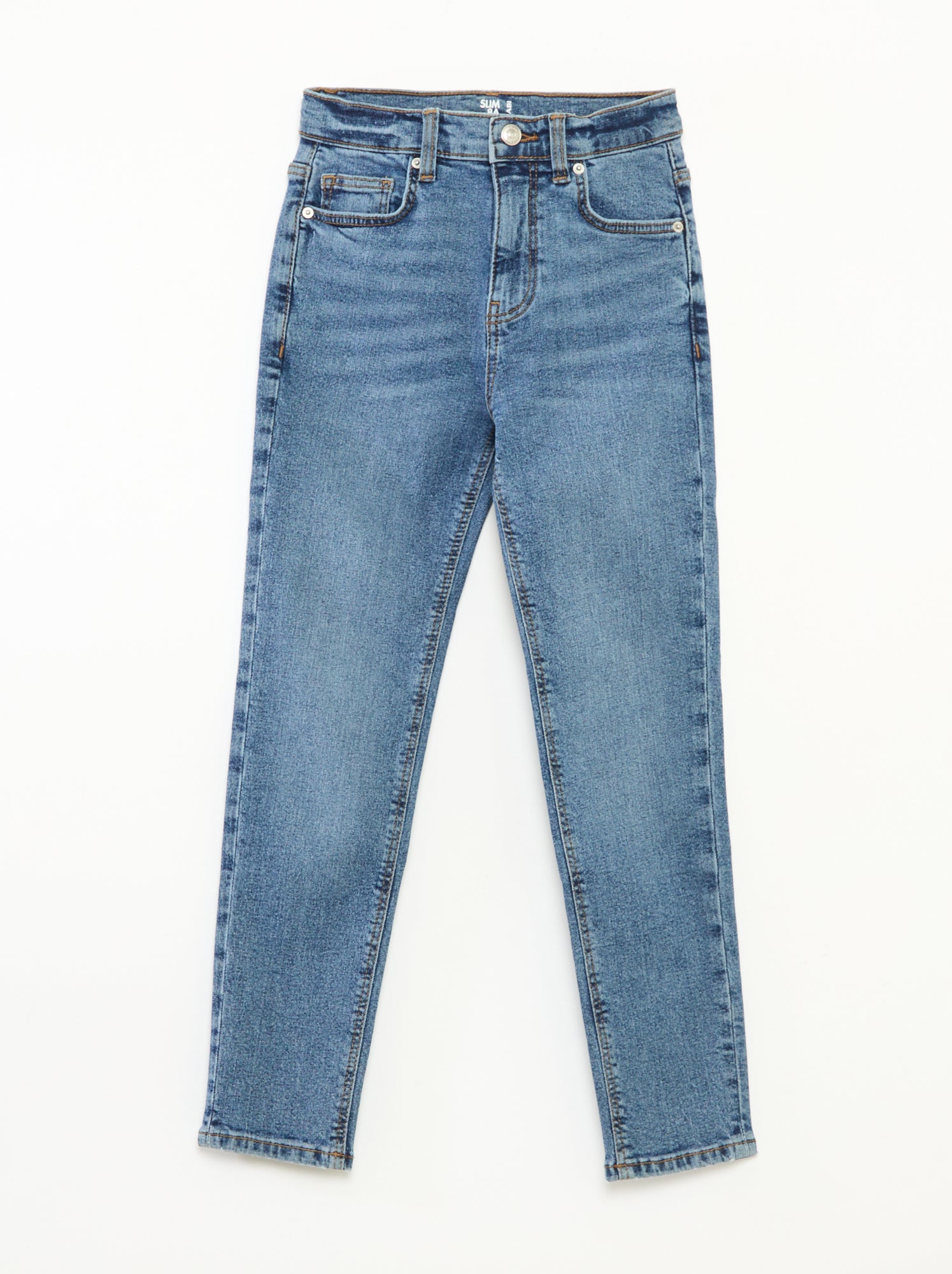Jean slim taille ajustable - Stone