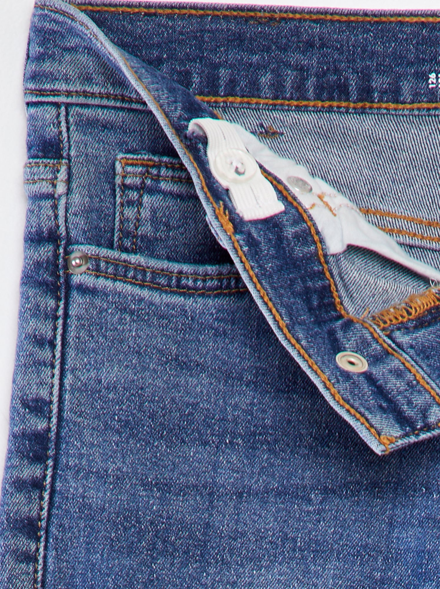 Jean slim taille ajustable - Stone