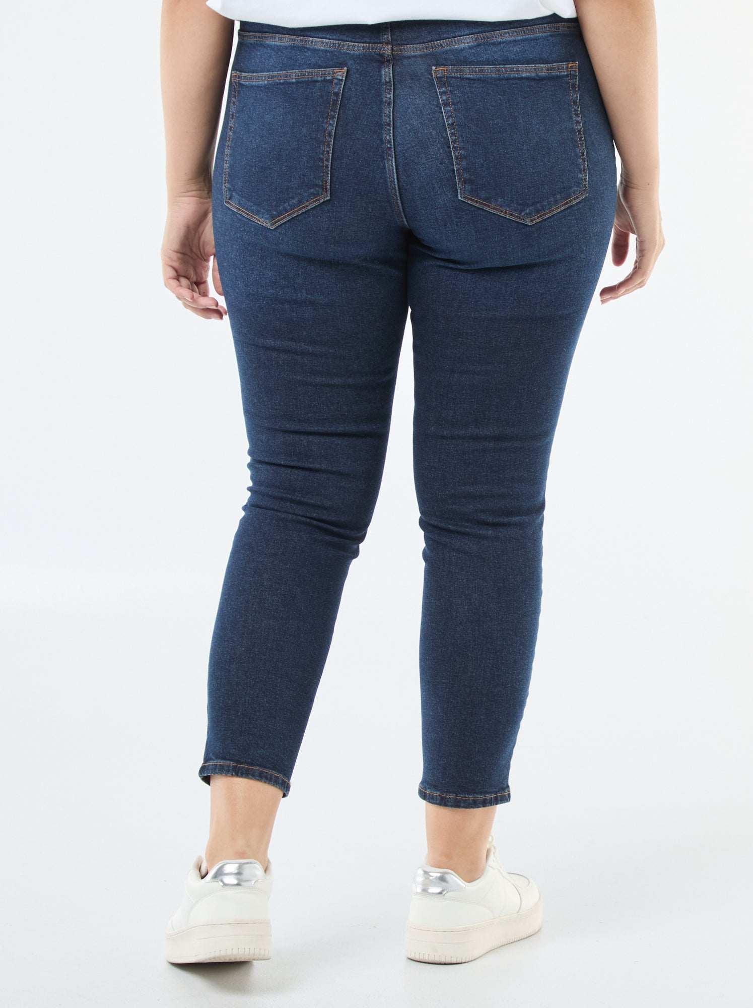 Jean slim taille haute - L28 - brut