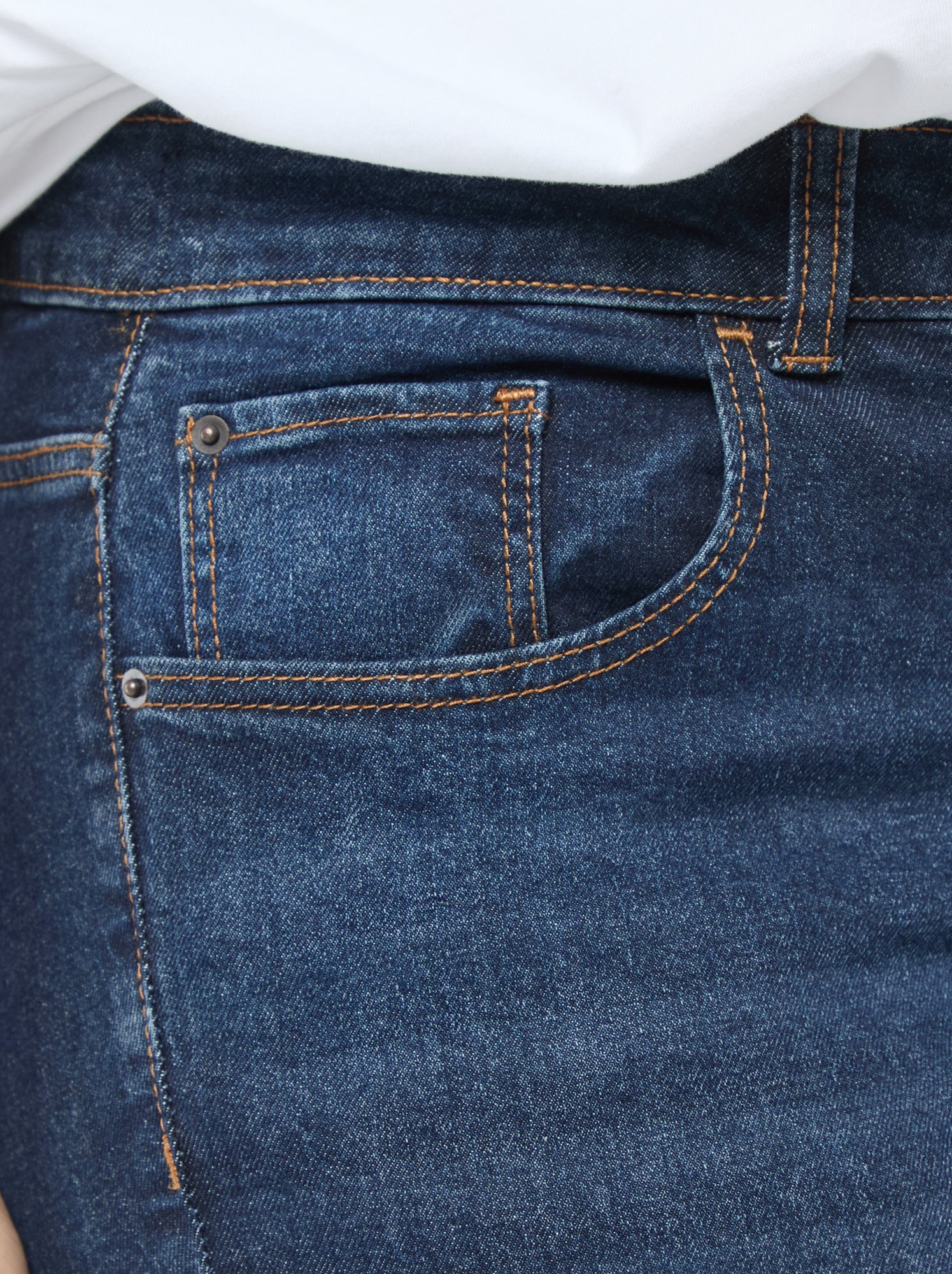 Jean slim taille haute - L28 - brut