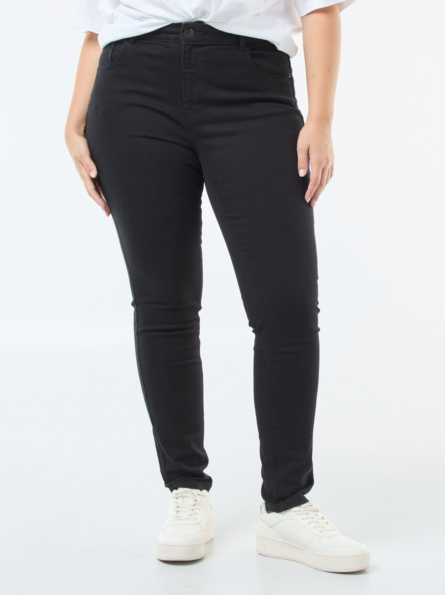 Jean slim taille haute - L28 - Noir