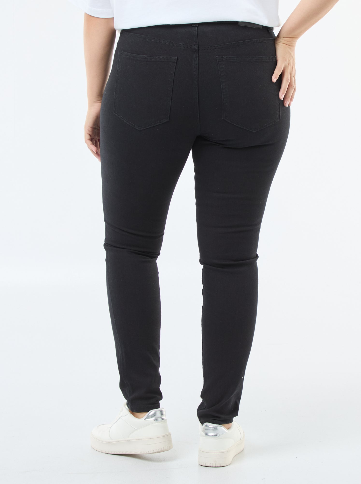 Jean slim taille haute - L28 - Noir