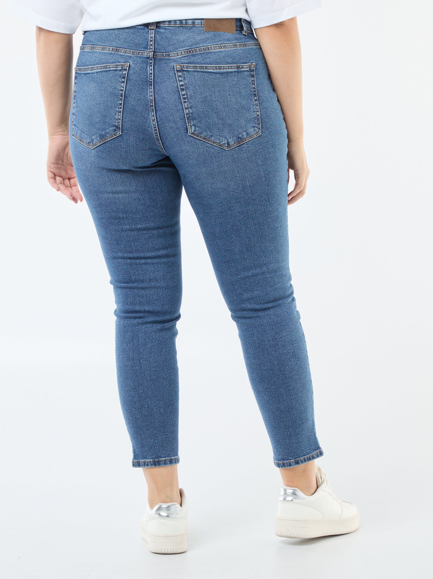 Jean slim taille haute - L28 - Stone