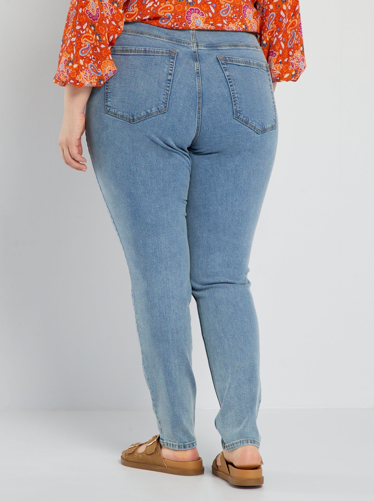 Jean slim taille haute - L28 - Triple stone