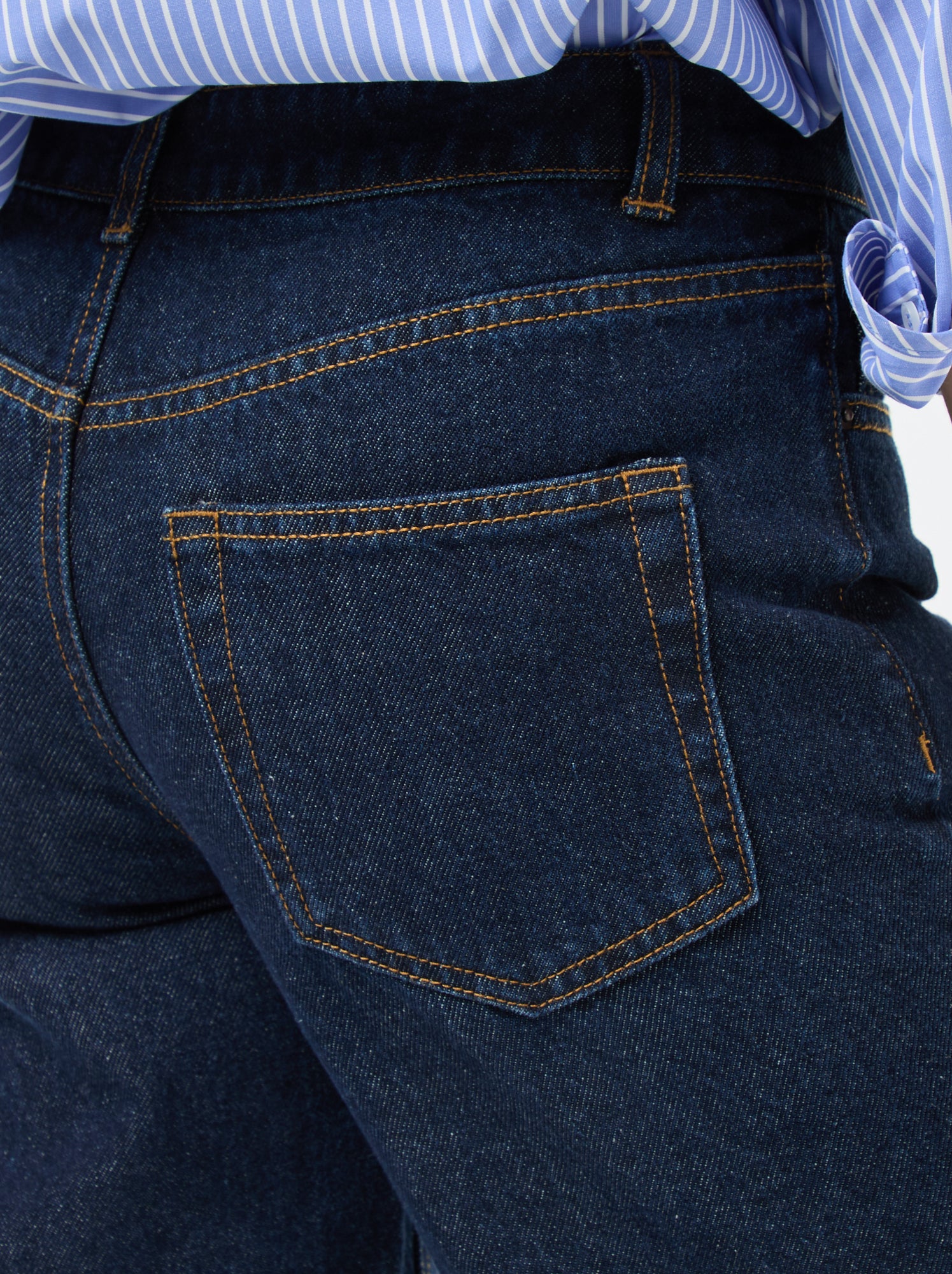 Jean straight / coupe droite à taille haute - L32 - Bleu (EPX37_2)