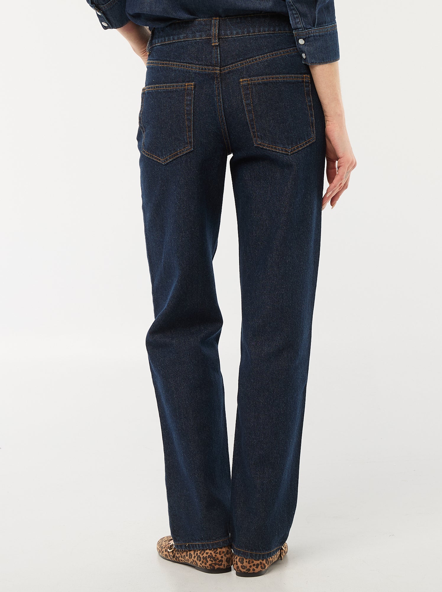 Jean straight denim en coton - Bleu (EPX33_2)