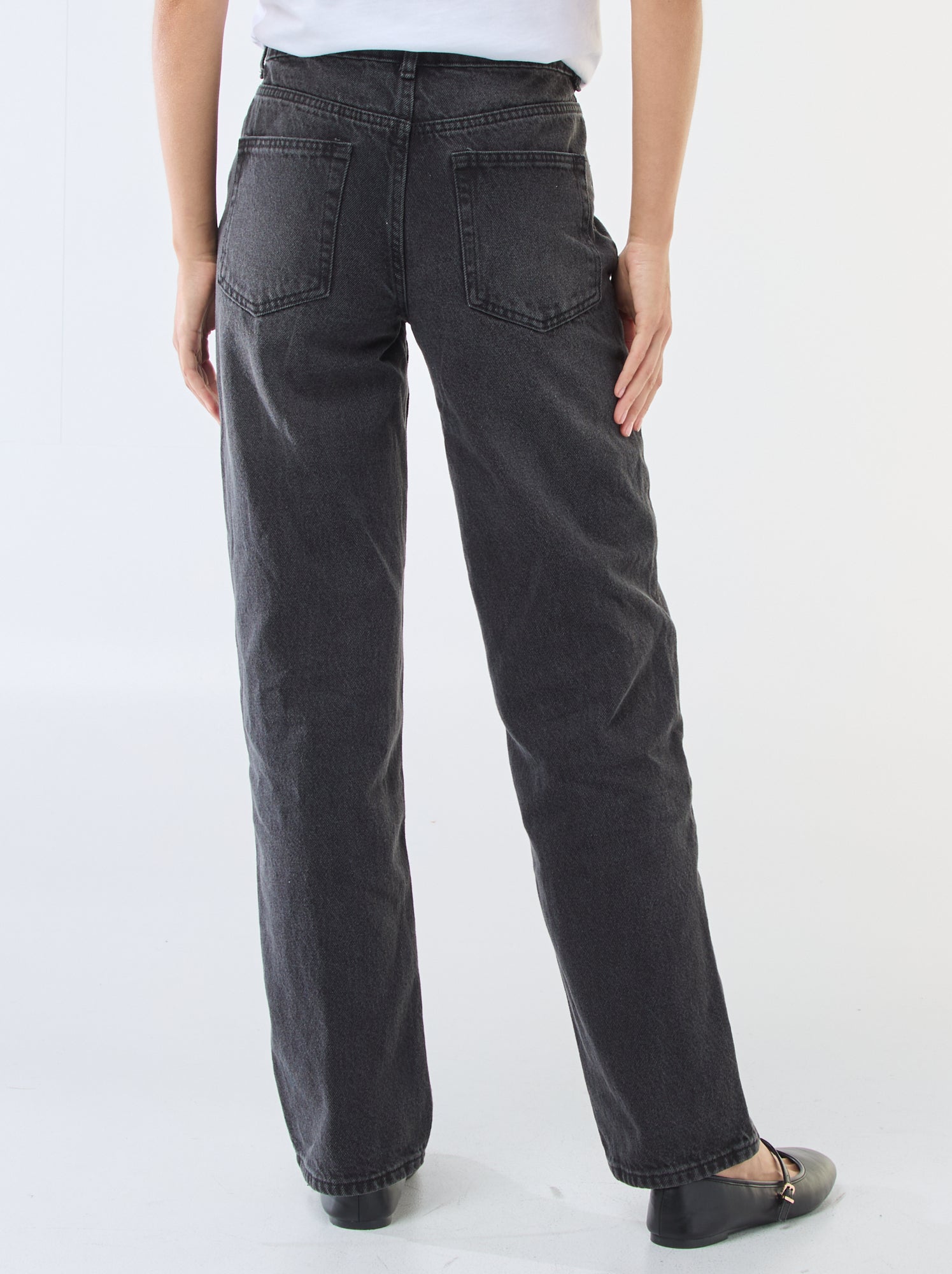 Jean straight denim en coton - Noir (EPX33_5)