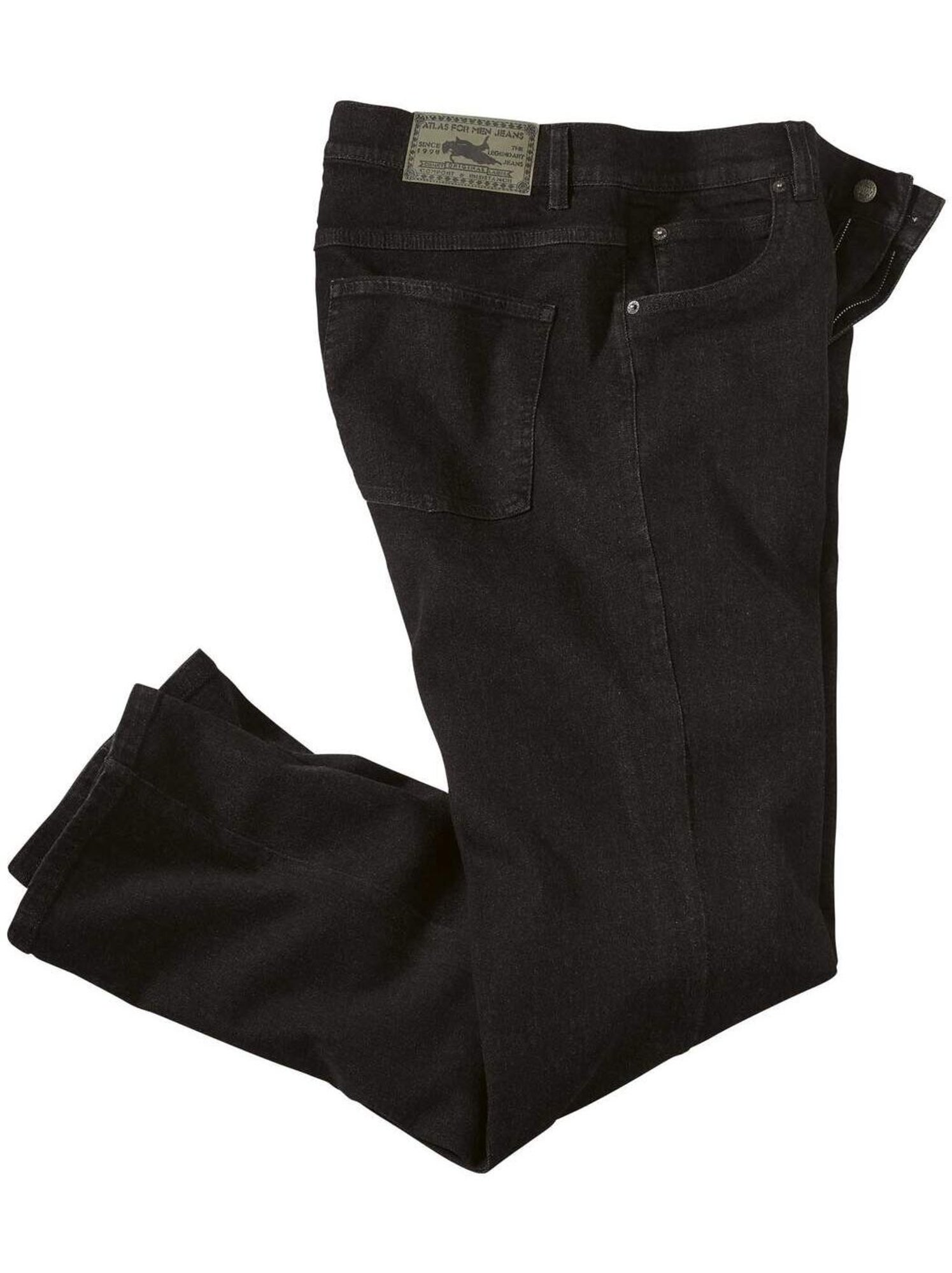 Jean stretch regular - atlas for men - Noir