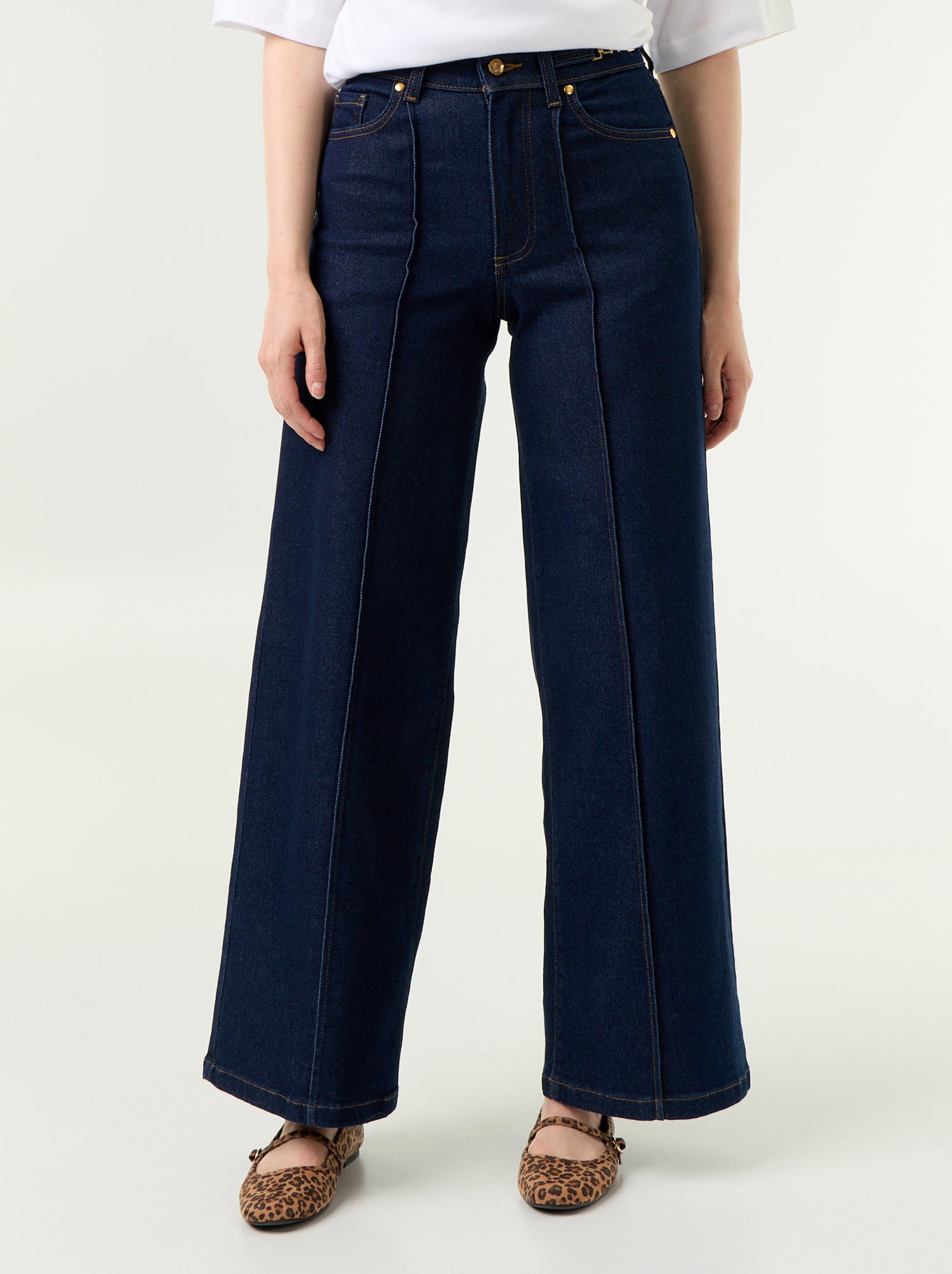 Jean wide leg / coupe large - Bleu