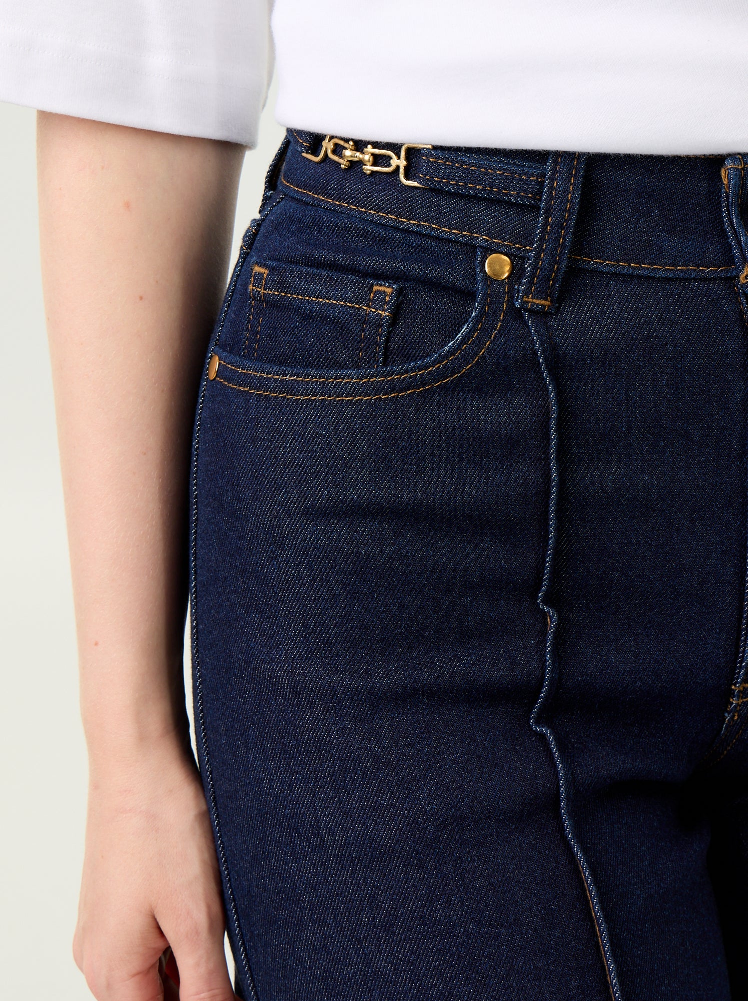 Jean wide leg / coupe large - Bleu