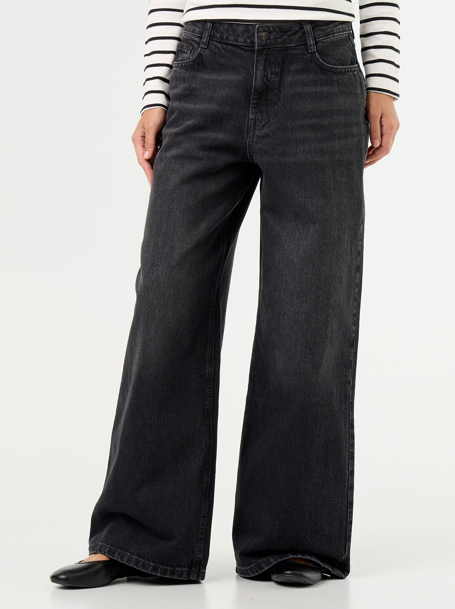 Jean wide leg / coupe large - Noir (GJN32_4)