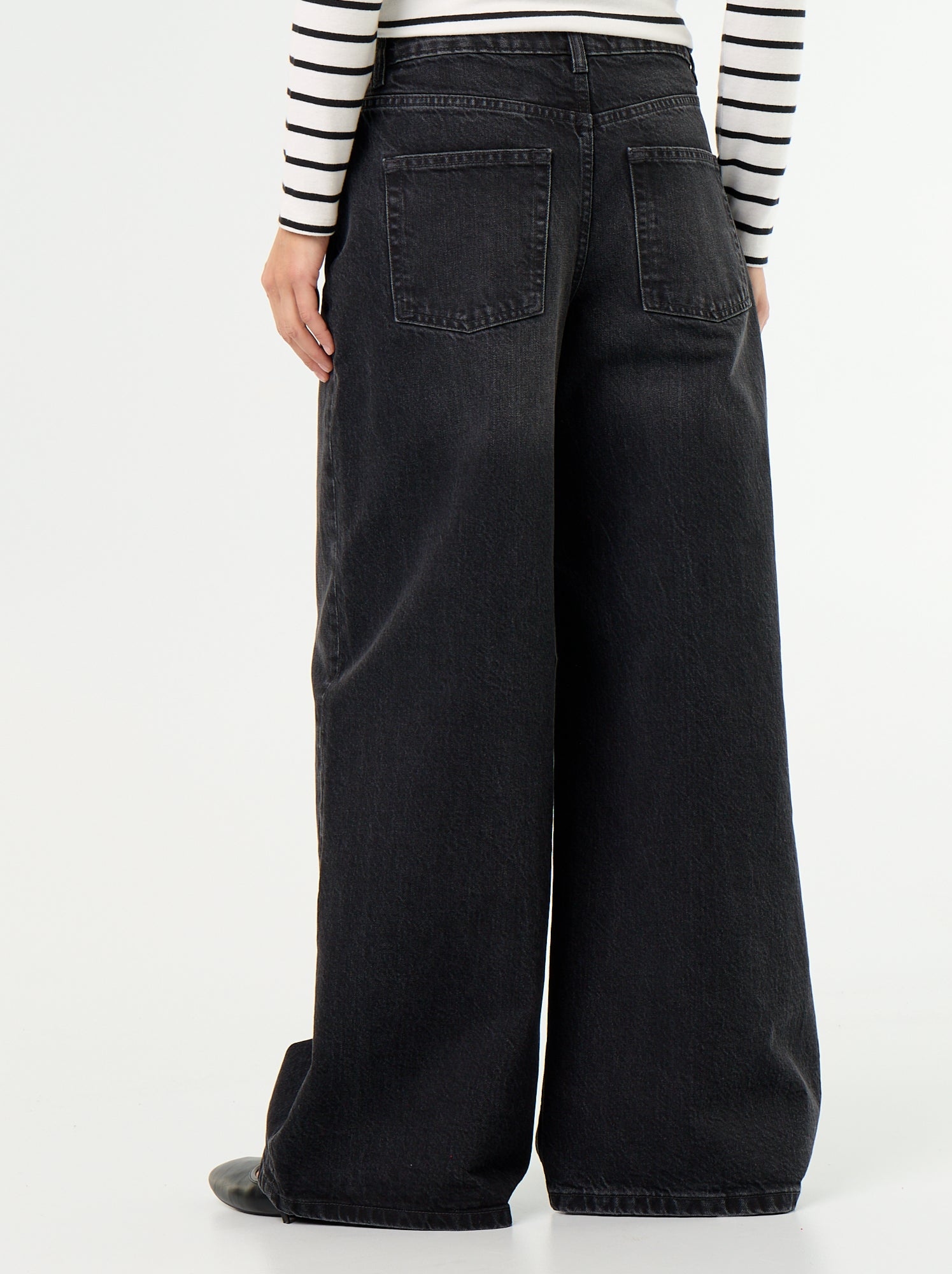 Jean wide leg / coupe large - Noir (GJN32_4)