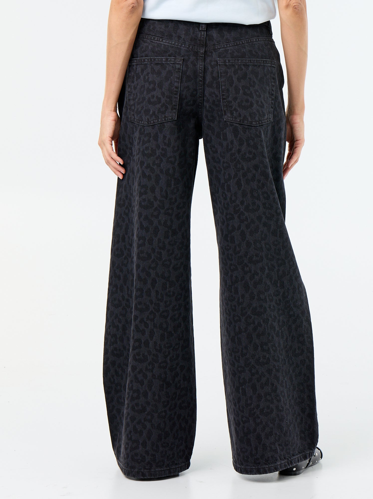 Jean wide leg / coupe large - Noir (GJN32_8)