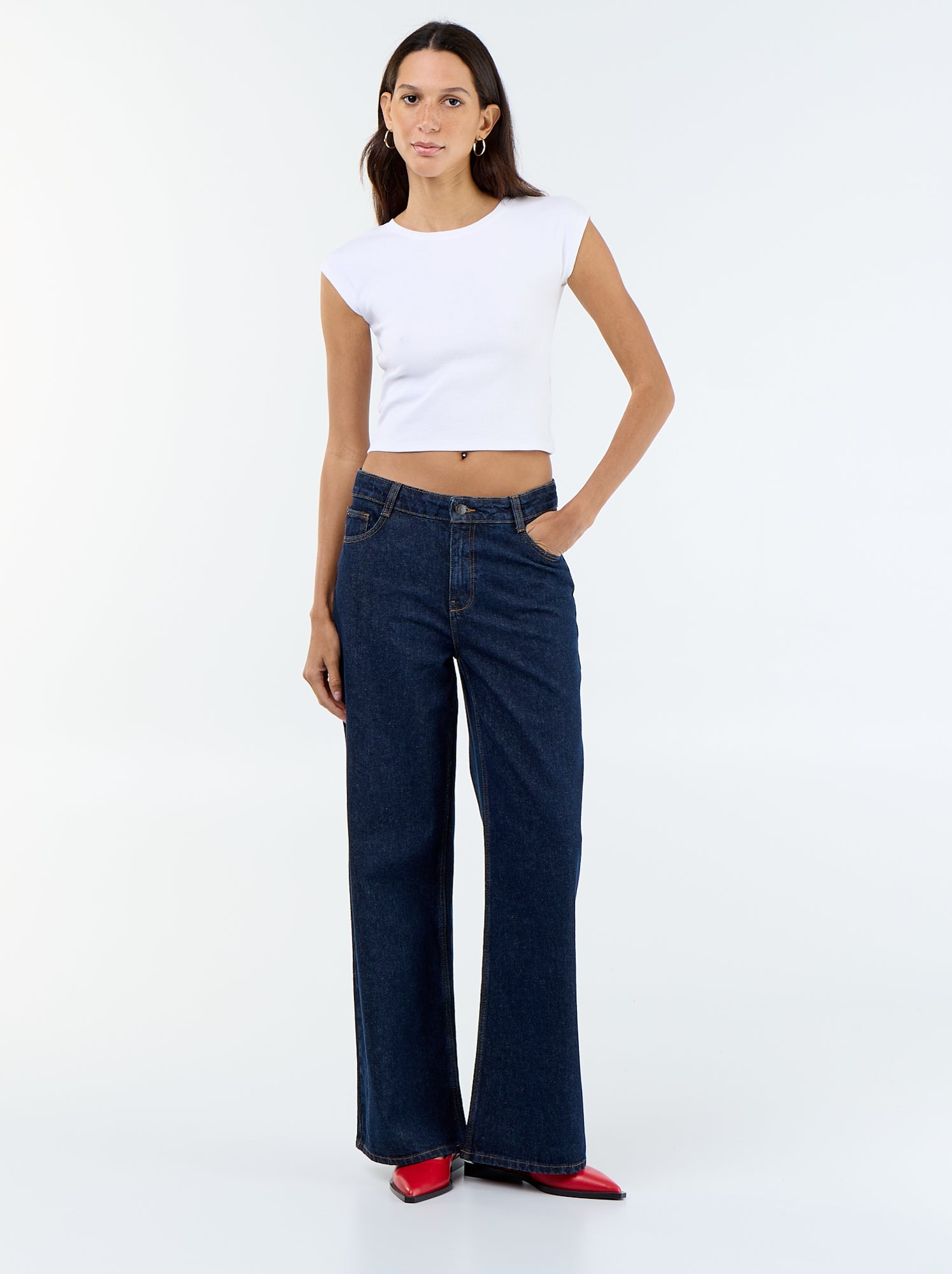 Jean wide leg - L30 - Bleu