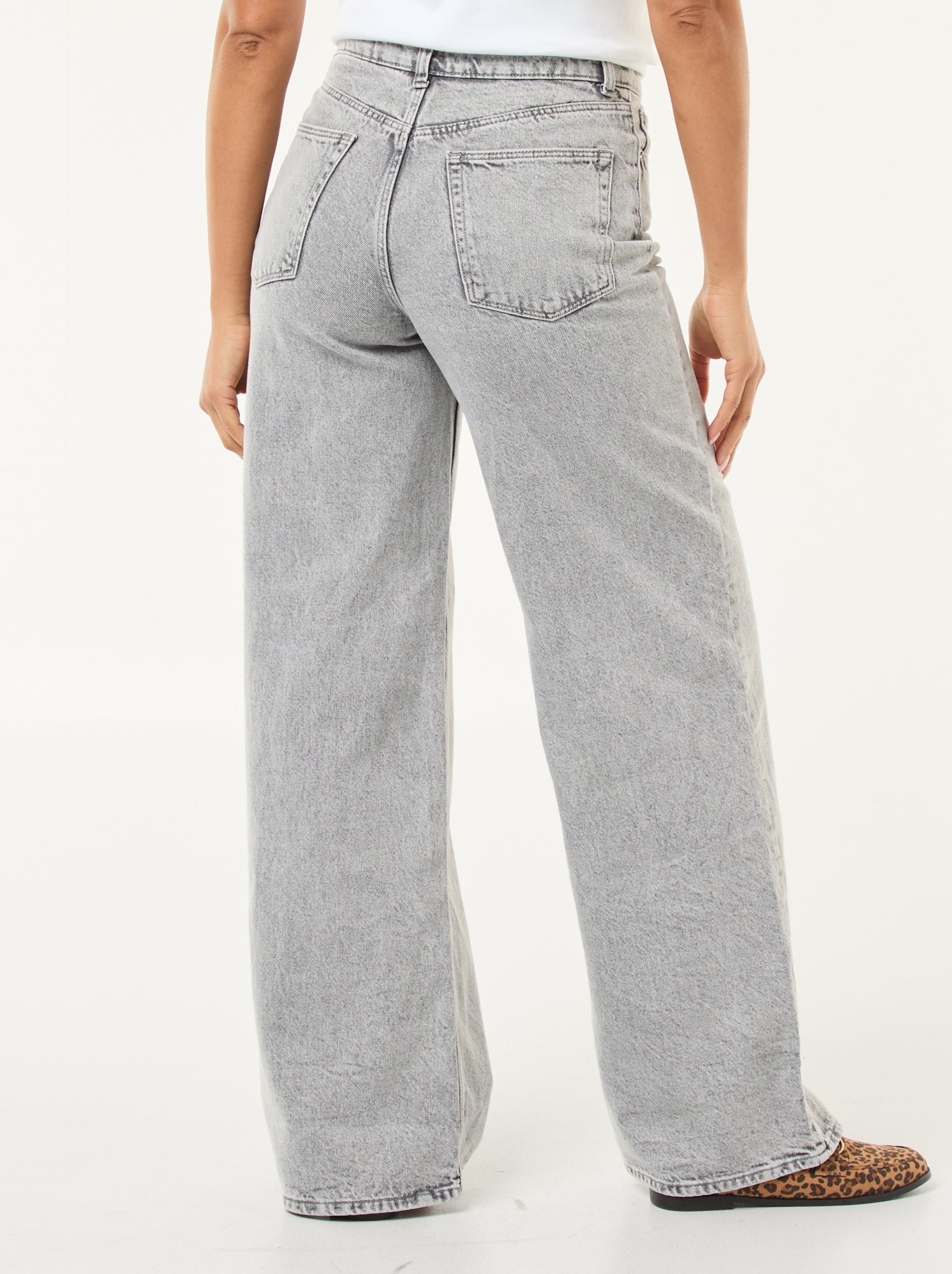Jean wide leg - L30 - Gris