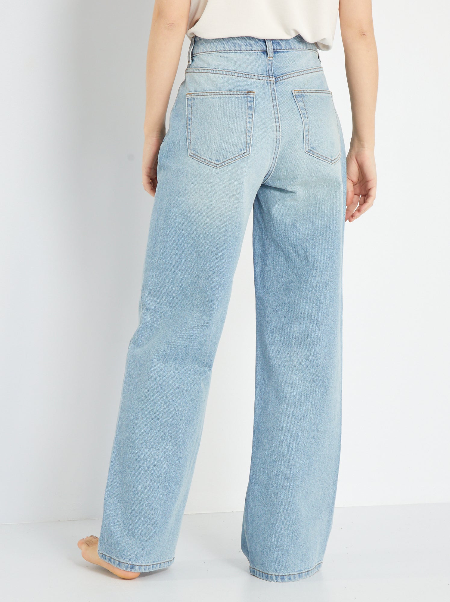 Jean wide leg - L30 - Triple stone