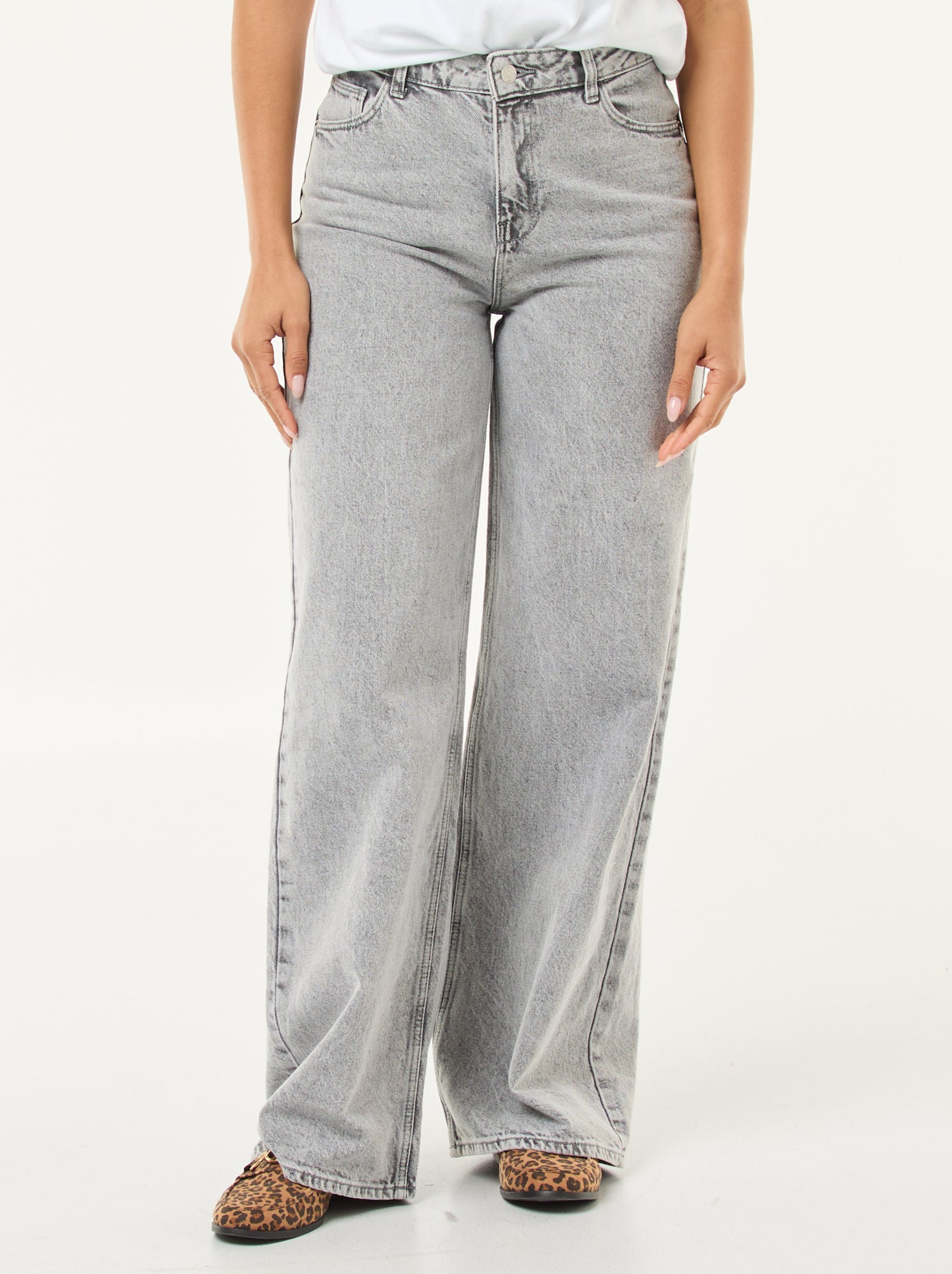 Jean wide leg - L32 - Gris
