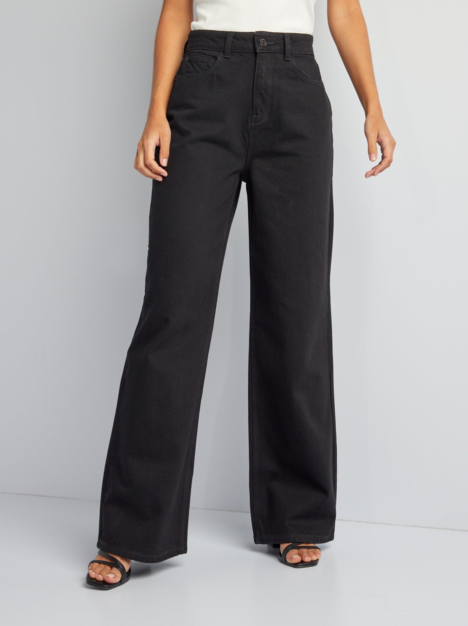Jean wide leg - L32 - noir