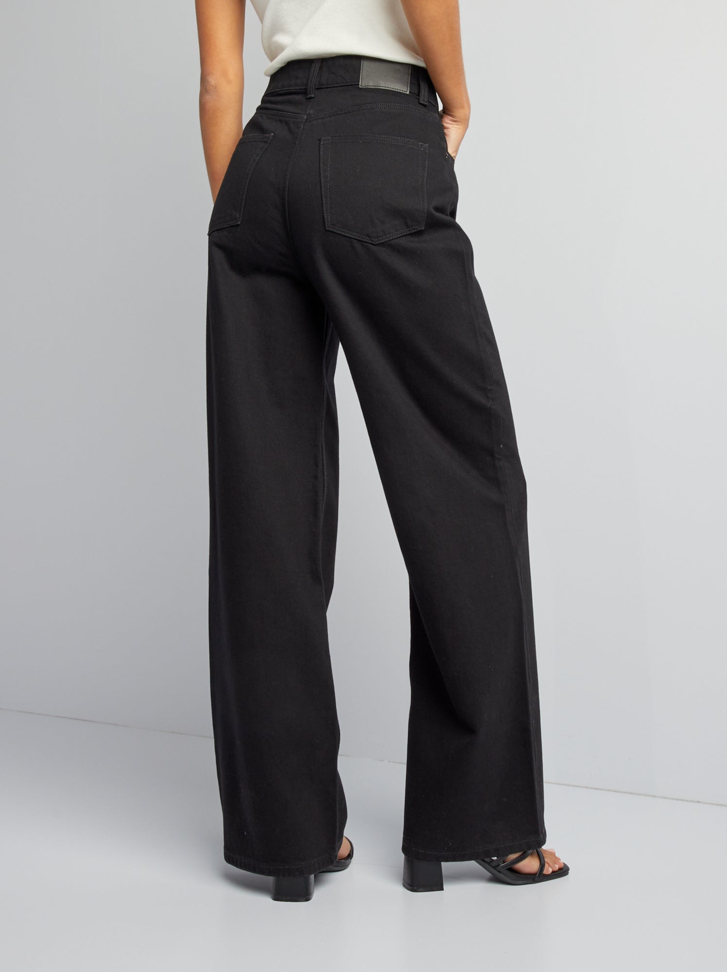 Jean wide leg - L32 - noir