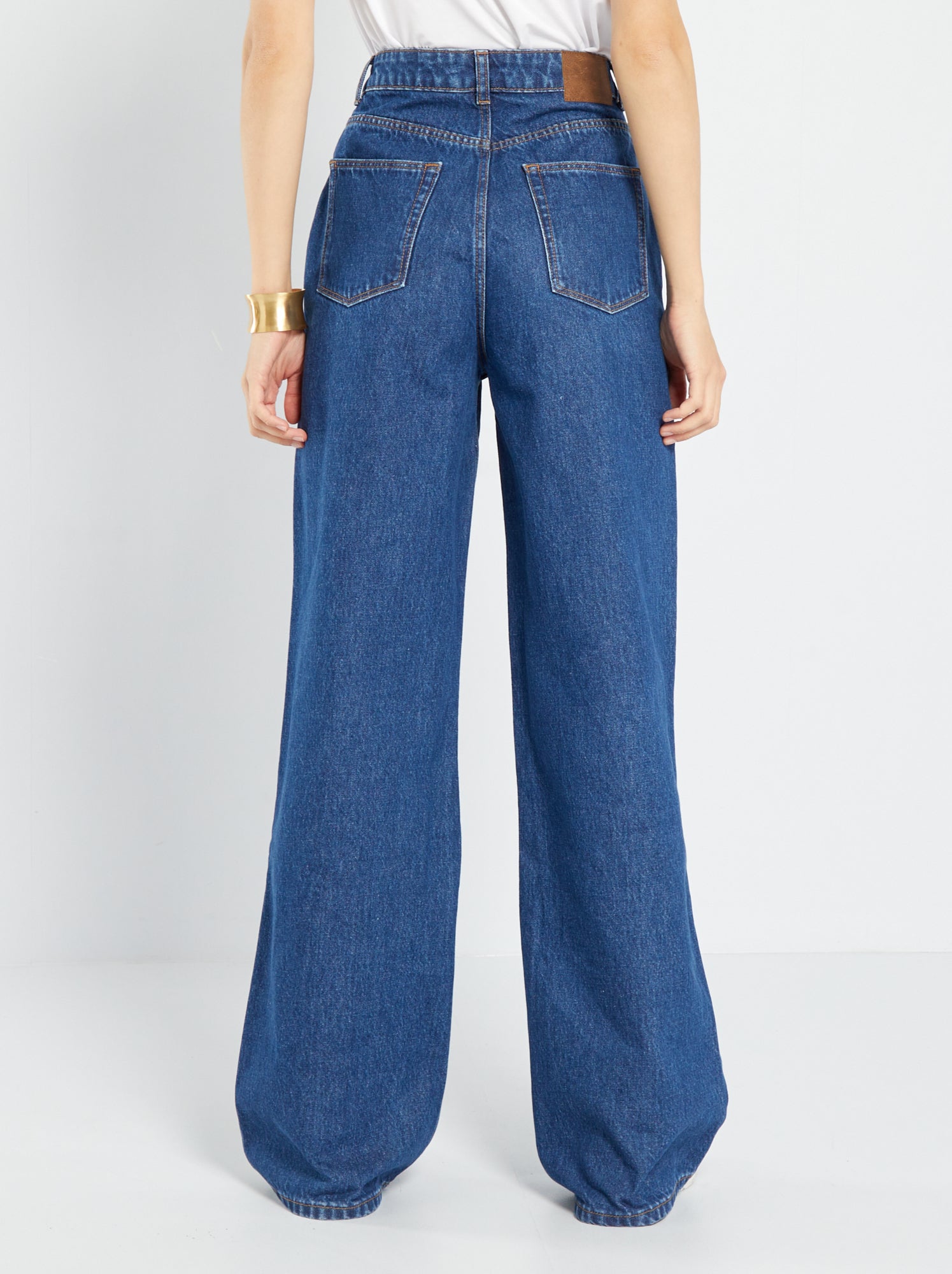 Jean wide leg - L32 - Stone