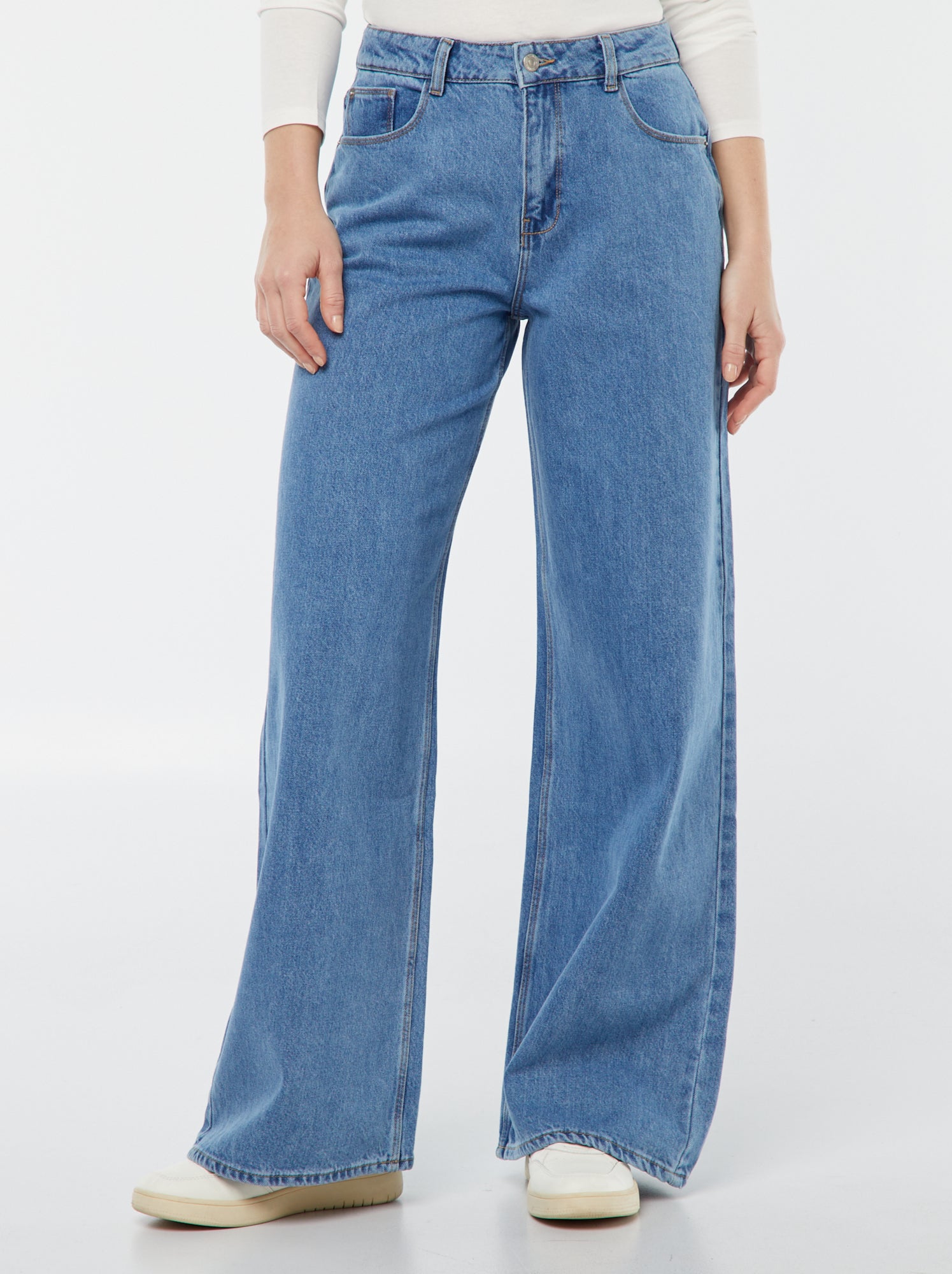 Jean wide leg - L32 - Triple stone