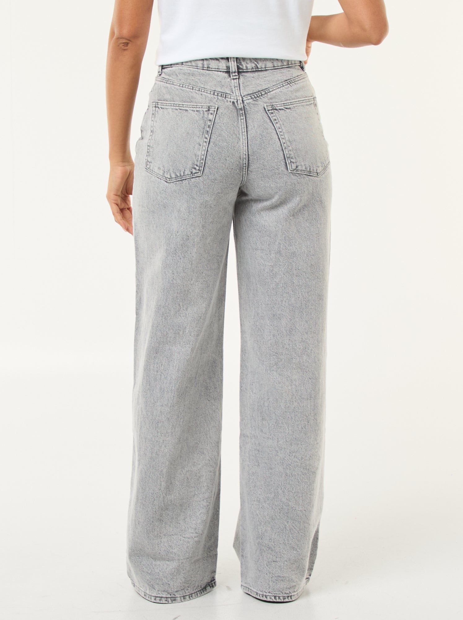 Jean wide leg - L34 - Gris