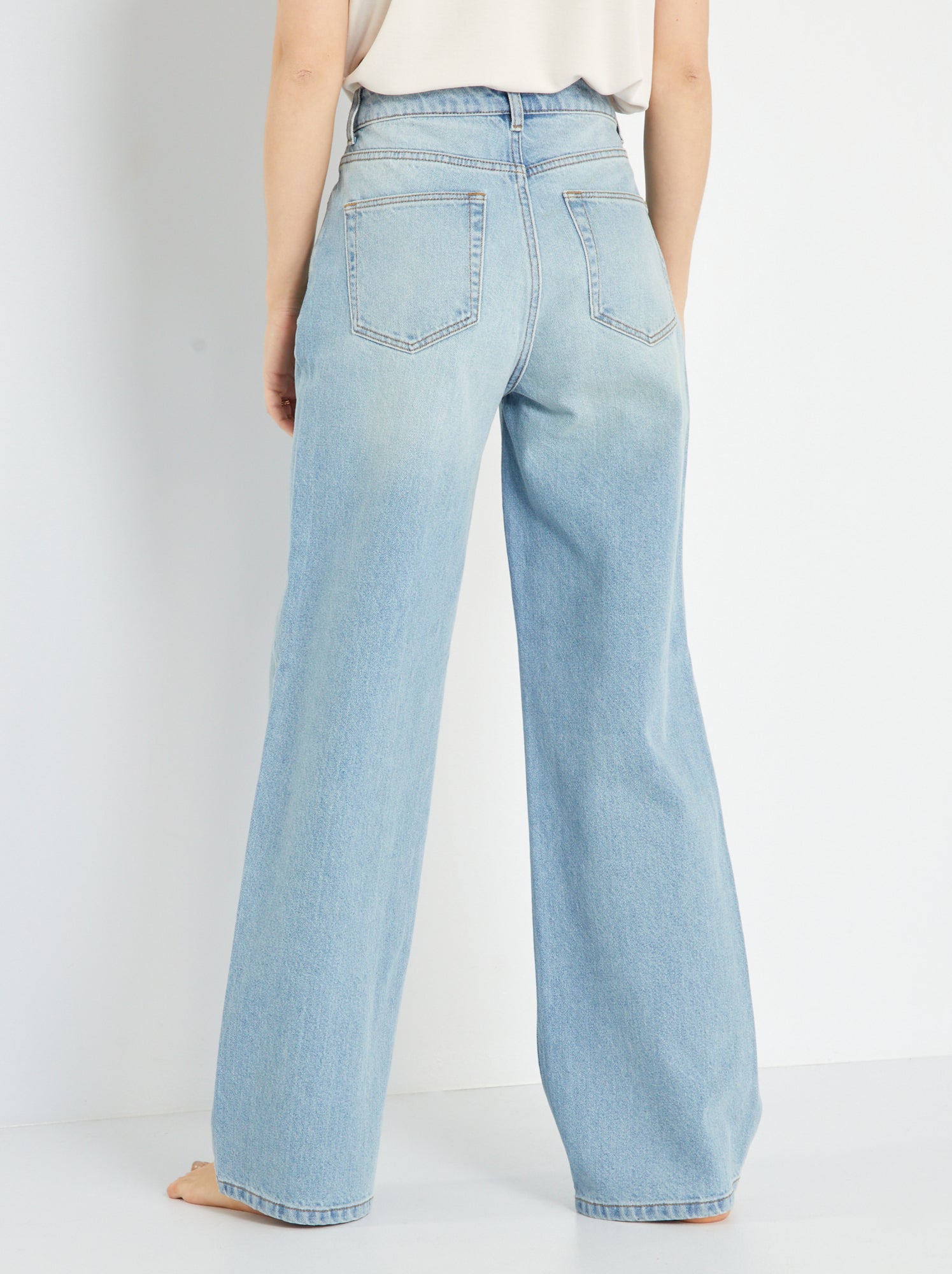 Jean wide leg - L34 - Triple stone