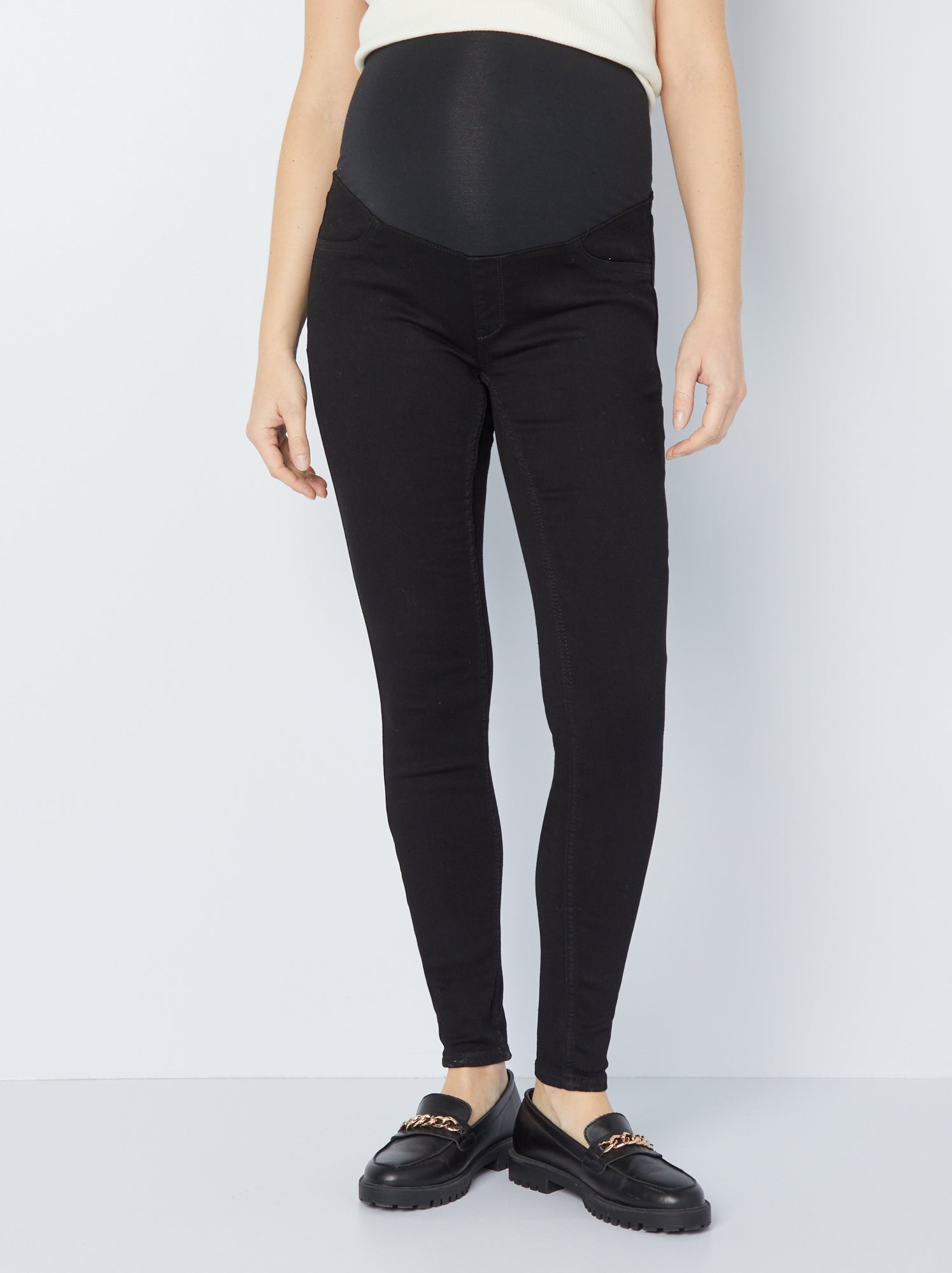 Jegging grossesse avec bandeau - Noir