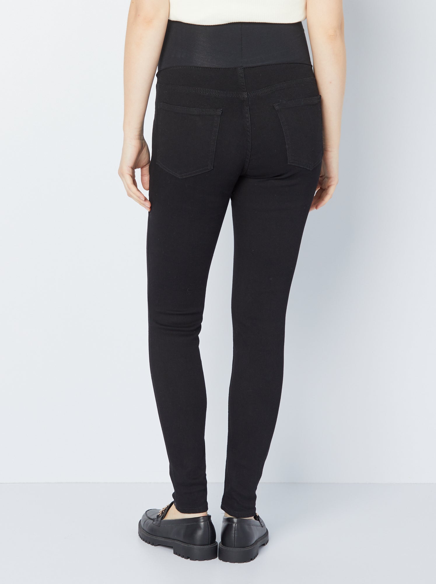 Jegging grossesse avec bandeau - Noir