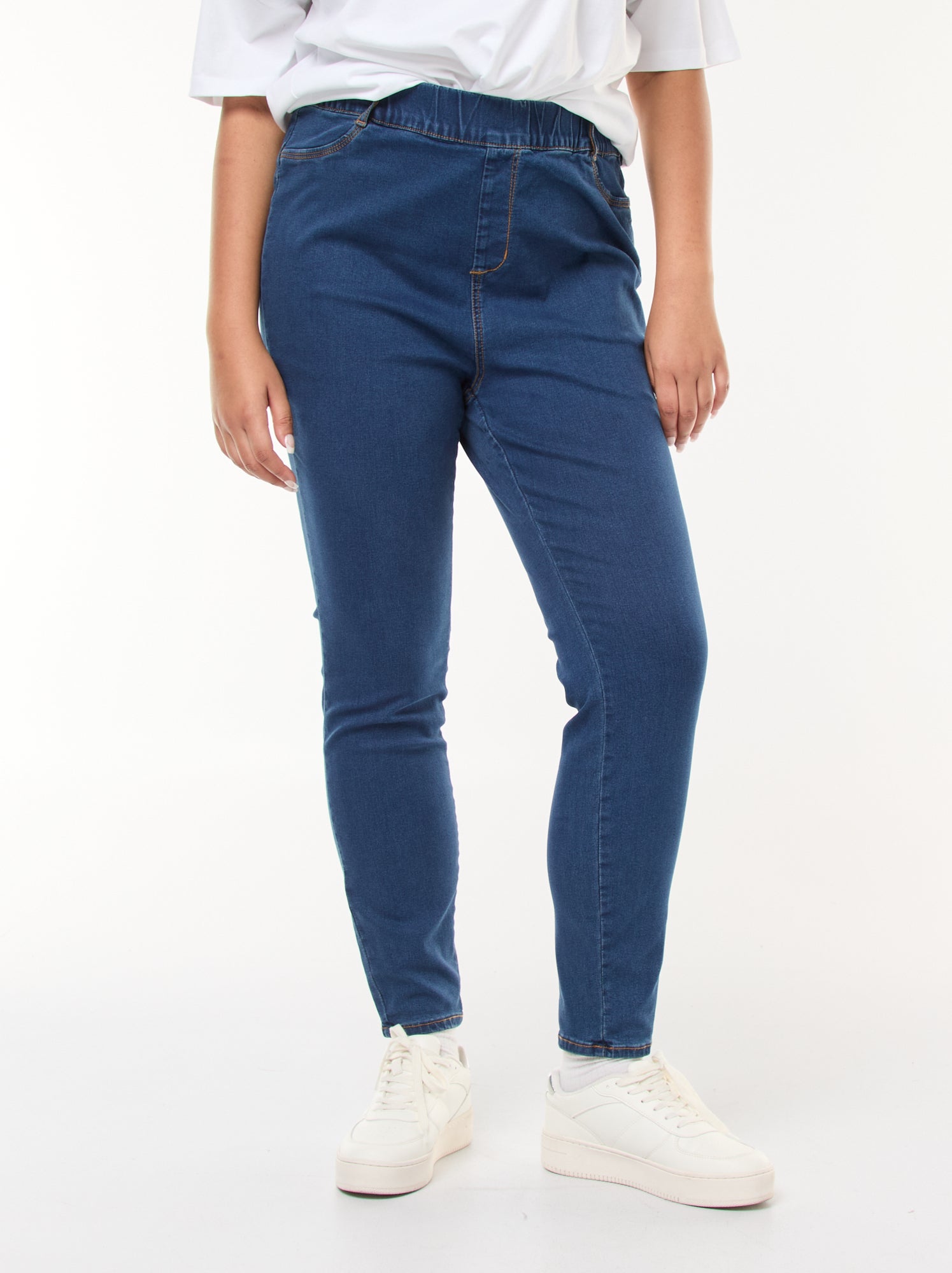 Jegging taille haute regular stretch - Brut