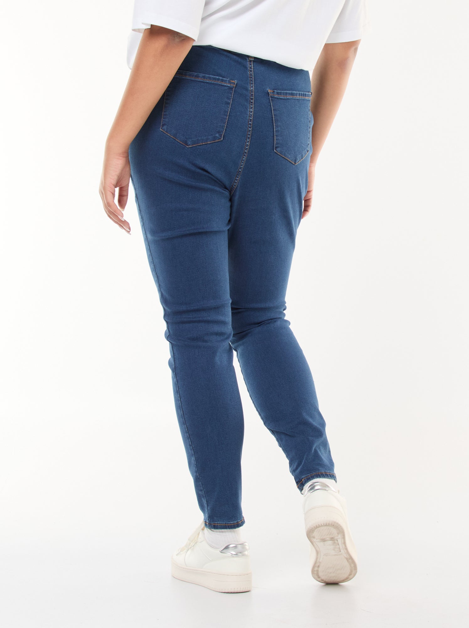 Jegging taille haute regular stretch - Brut