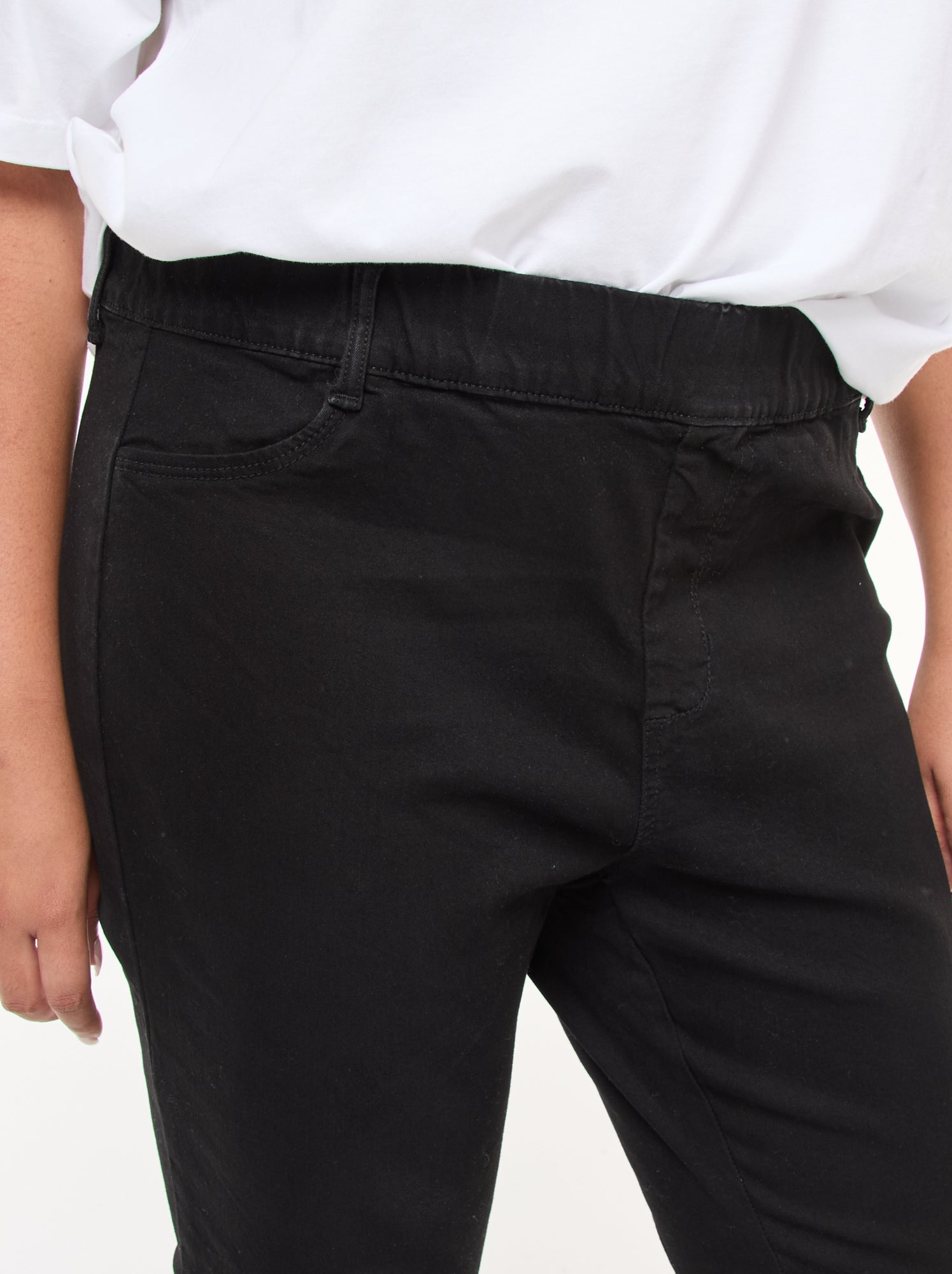 Jegging taille haute regular stretch - Noir