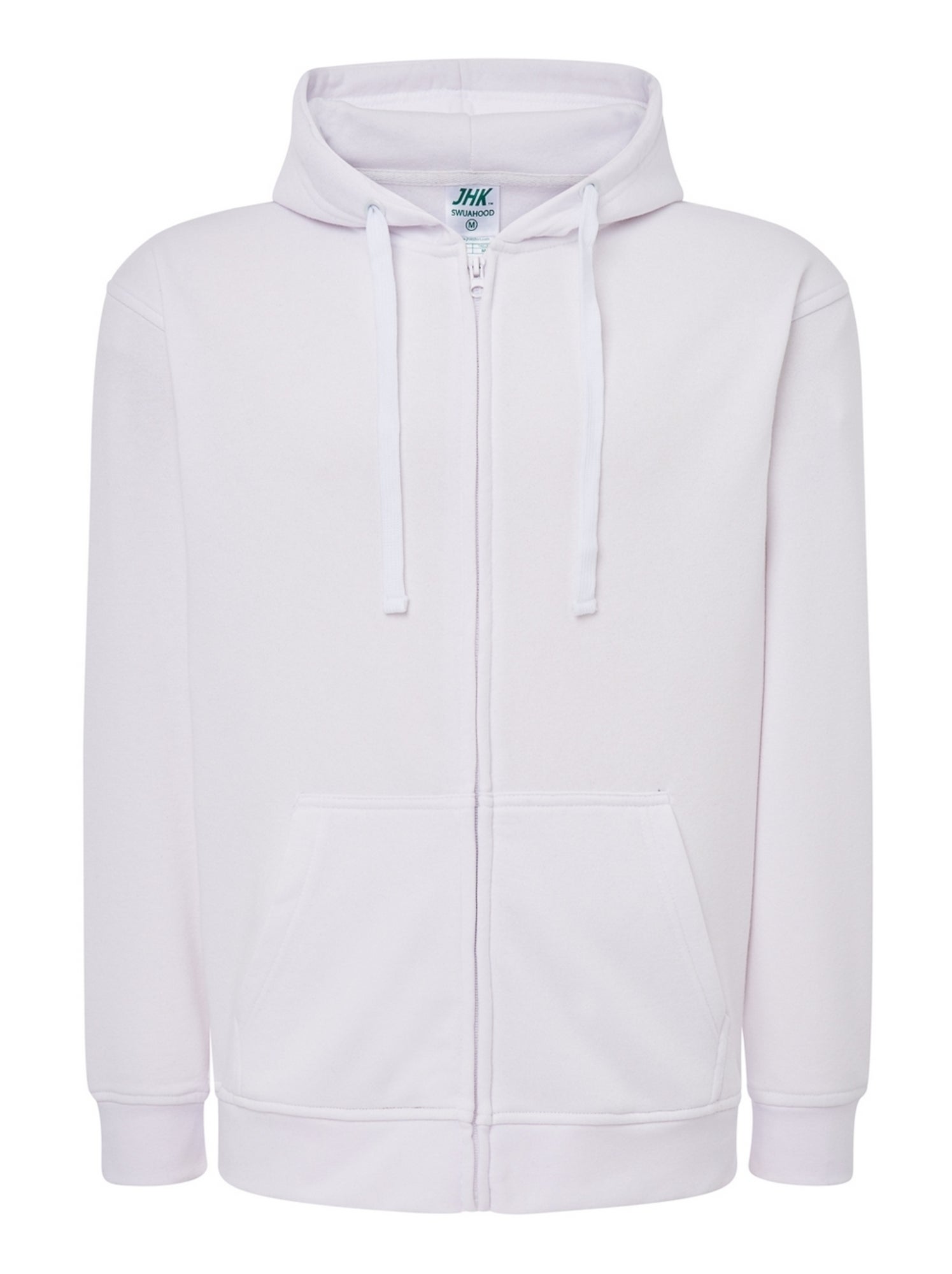 JHK - Veste à capuche motif/style uni - Blanc