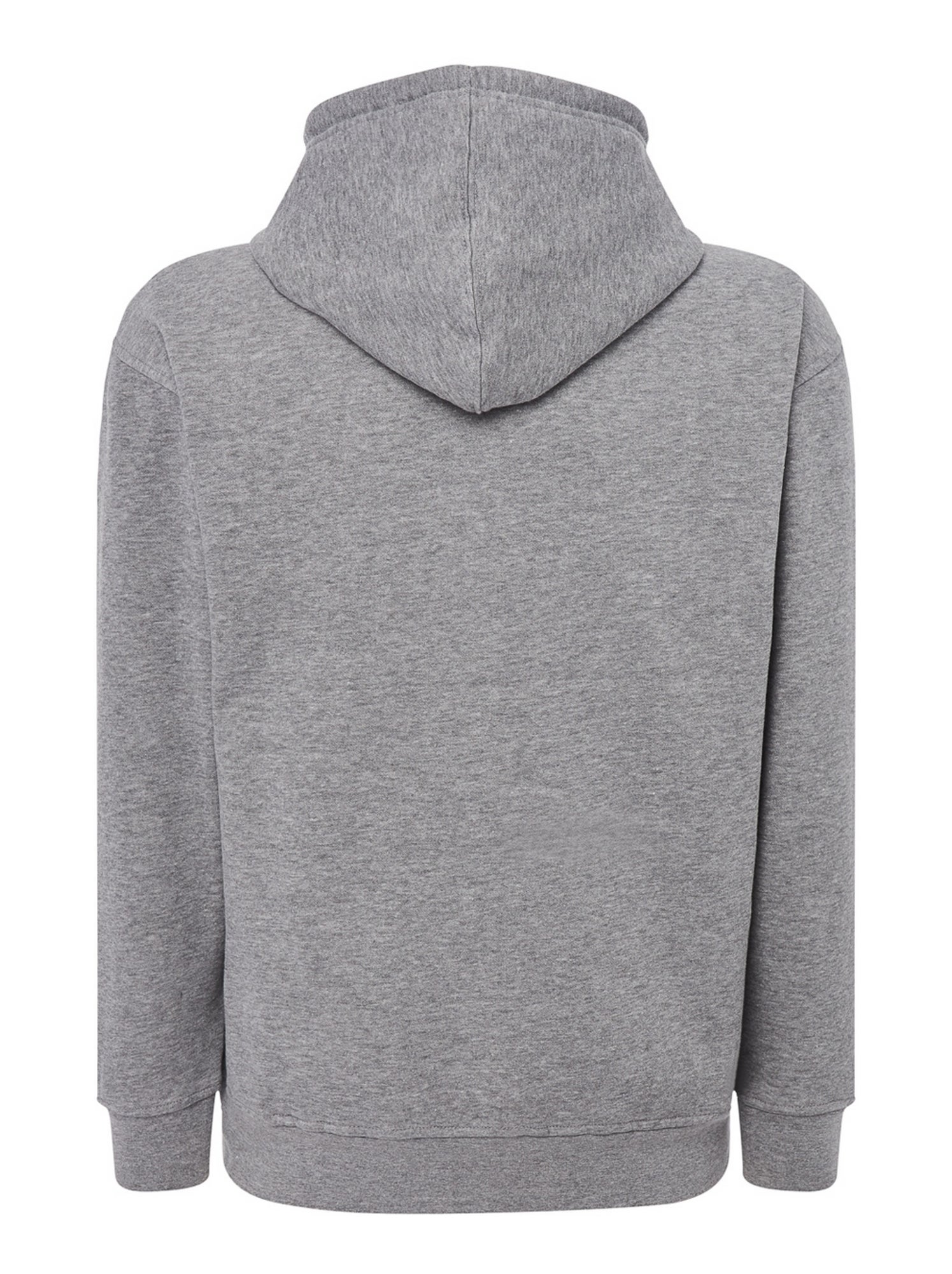 JHK - Veste à capuche motif/style uni - Gris chiné