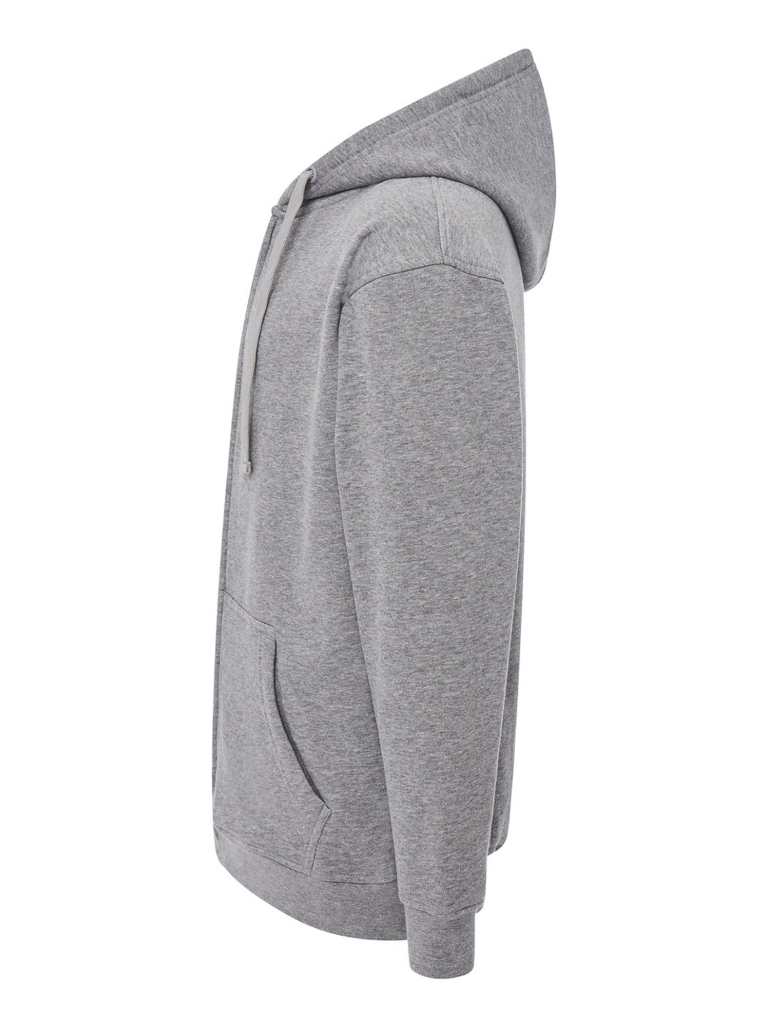 JHK - Veste à capuche motif/style uni - Gris chiné