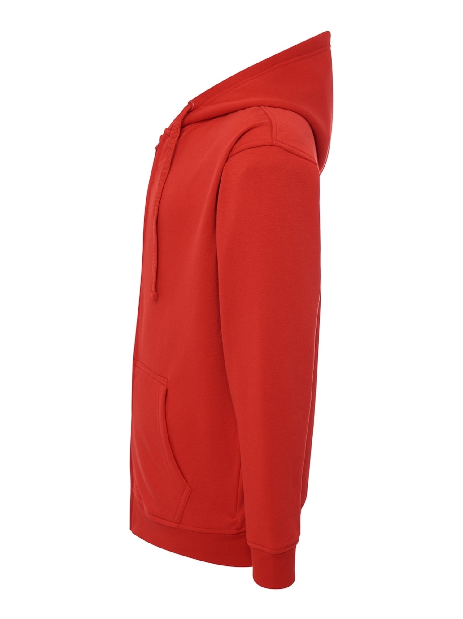 JHK - Veste à capuche motif/style uni - Rouge