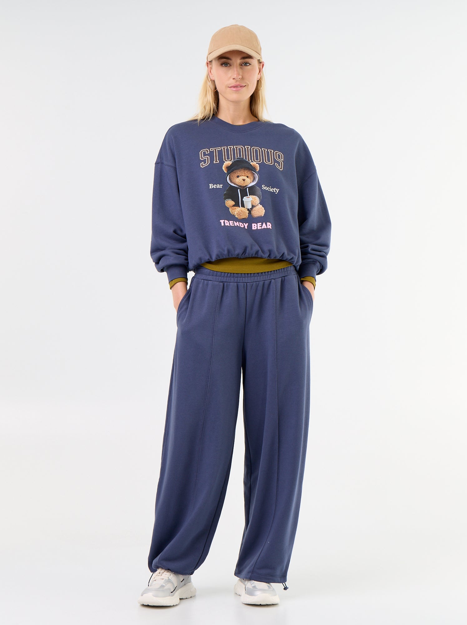 Jogging de sport large - Bleu