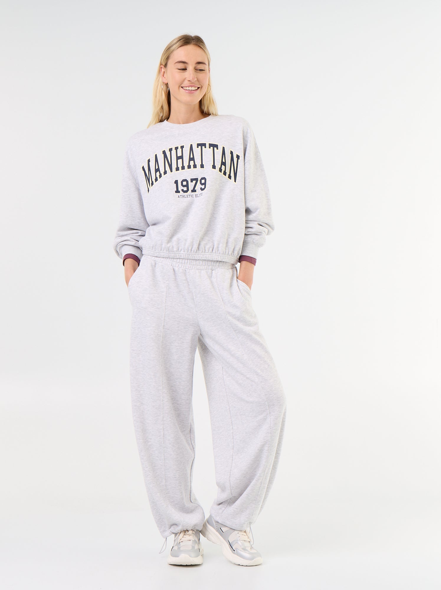 Jogging de sport large - Gris