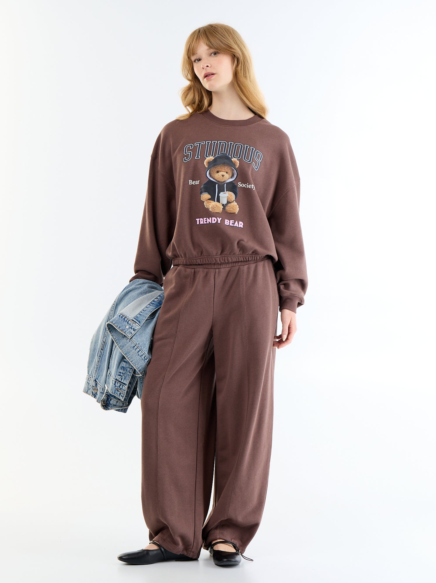 Jogging de sport large - Marron