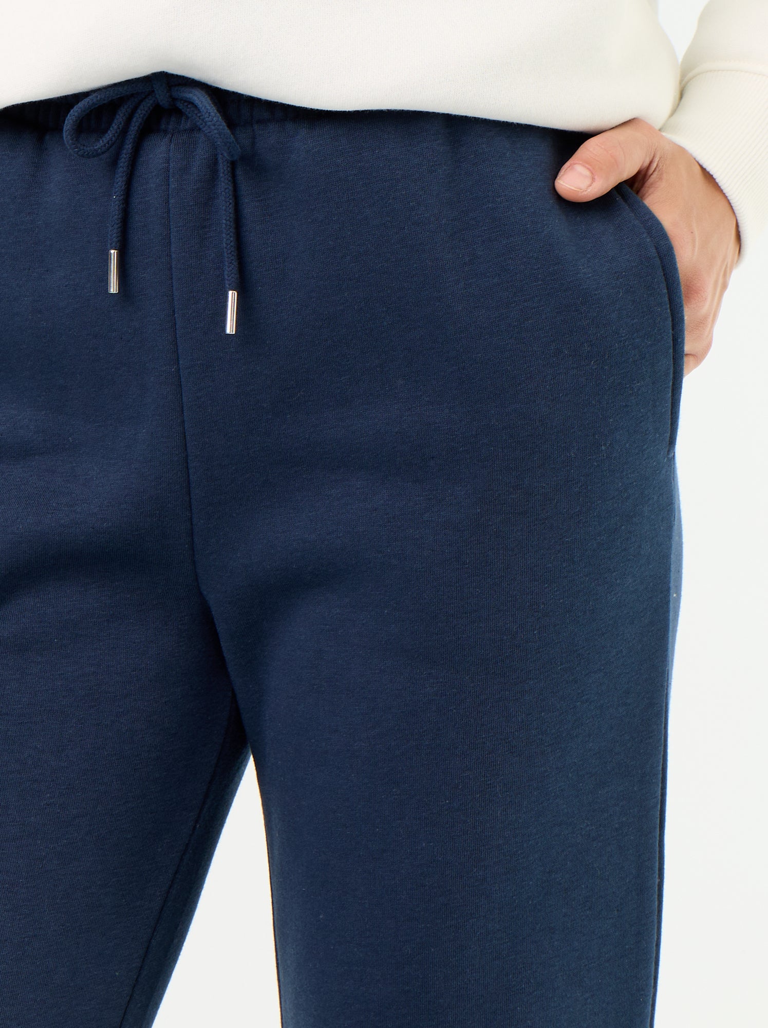 Pantalon de jogging femme en maille lourde - Bleu