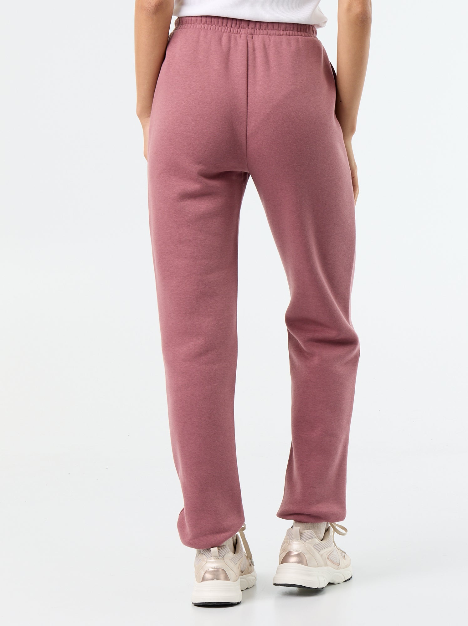 Pantalon de jogging femme en maille lourde - Rose (DMA23_19)