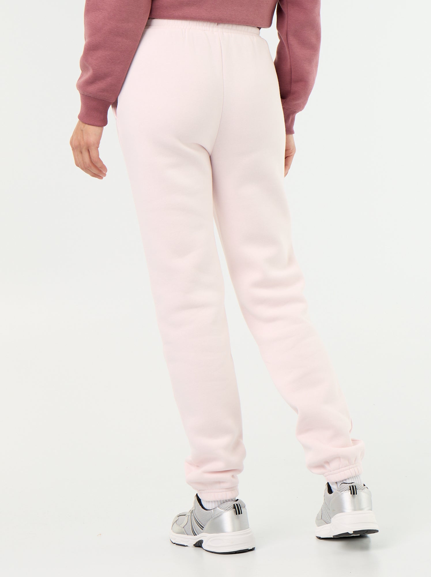 Pantalon de jogging femme en maille lourde - Rose (DMA23_21)