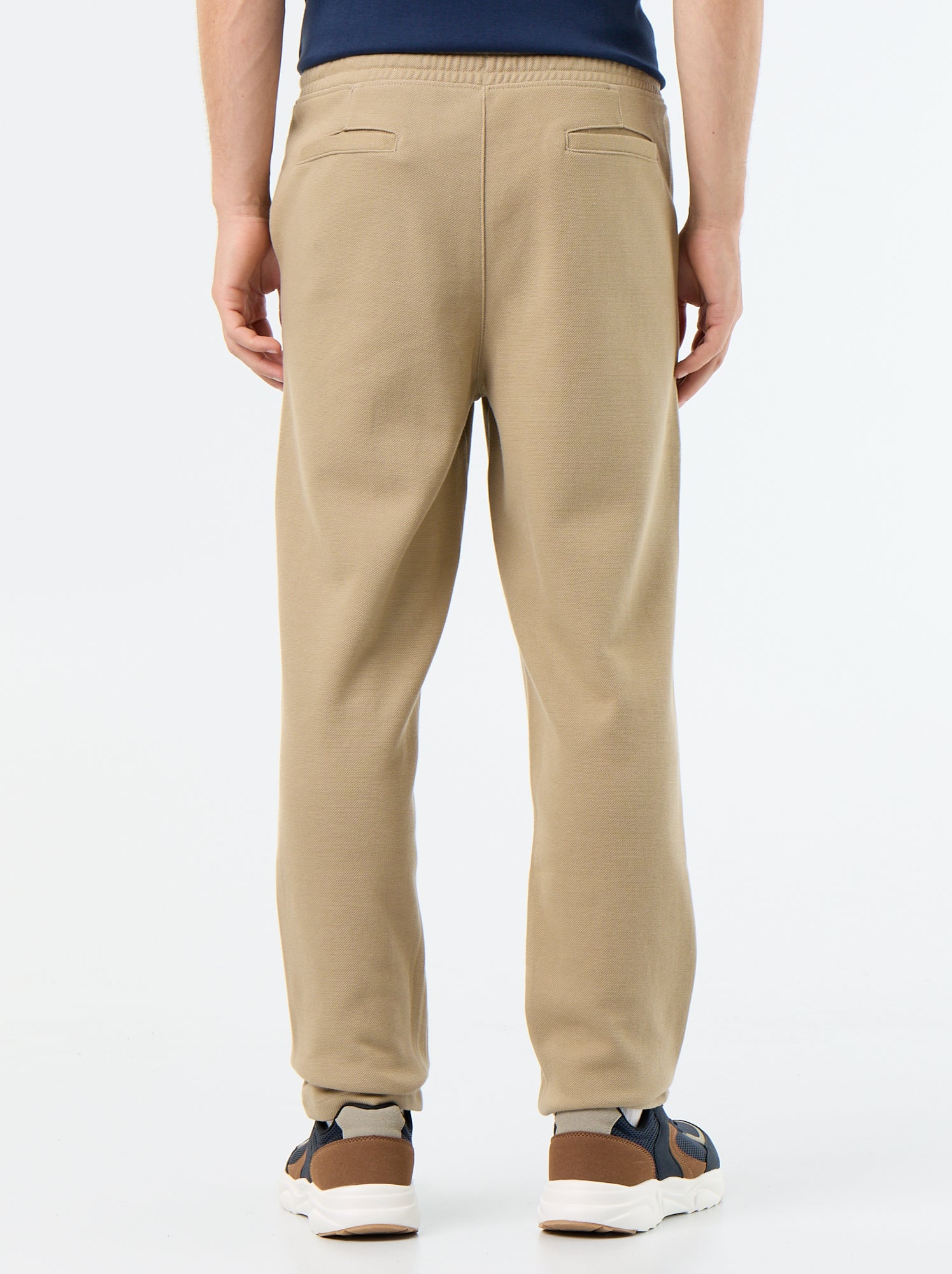 Jogging en maille piquée - Beige