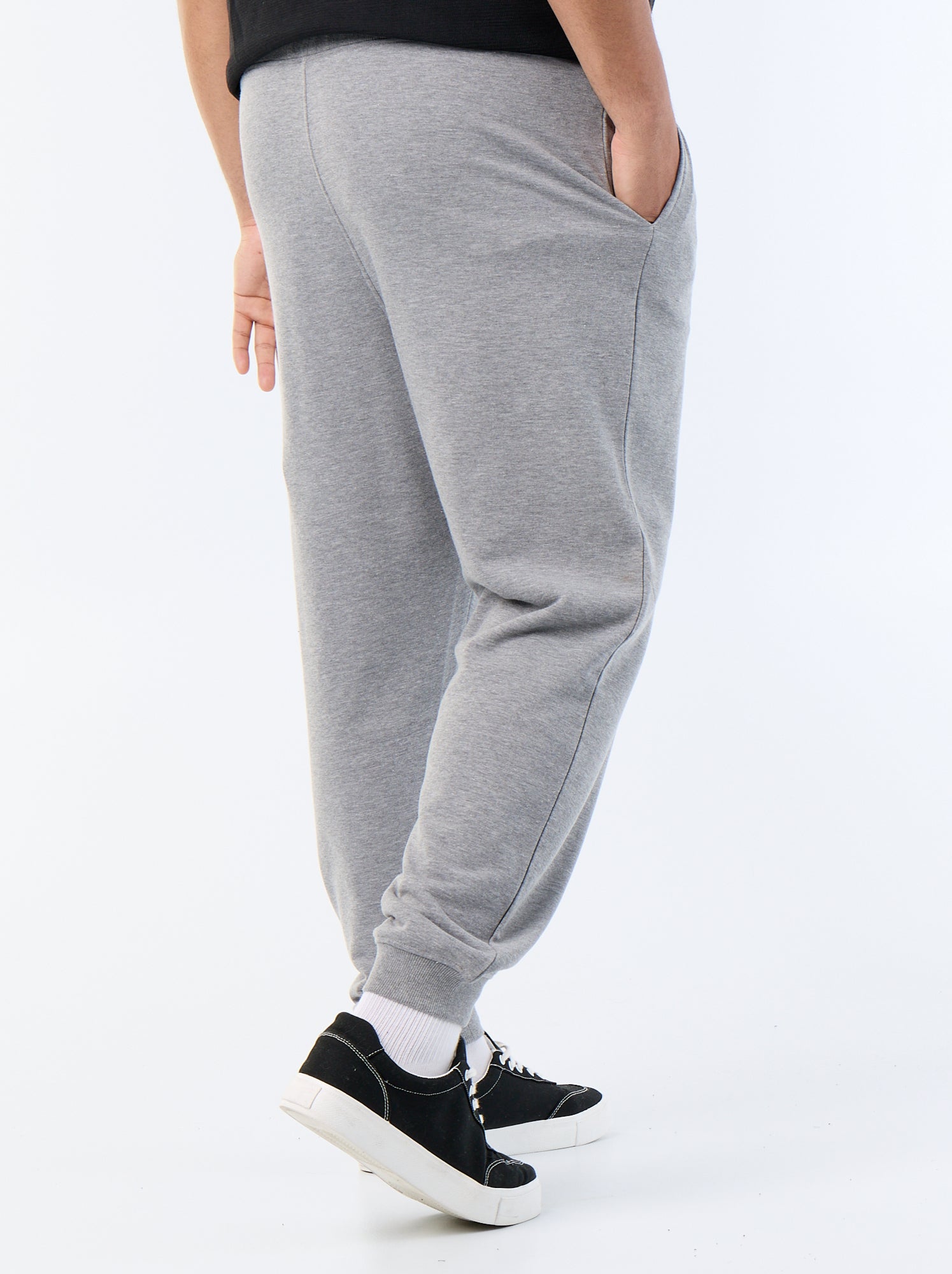 Jogging en molleton gratté - Gris