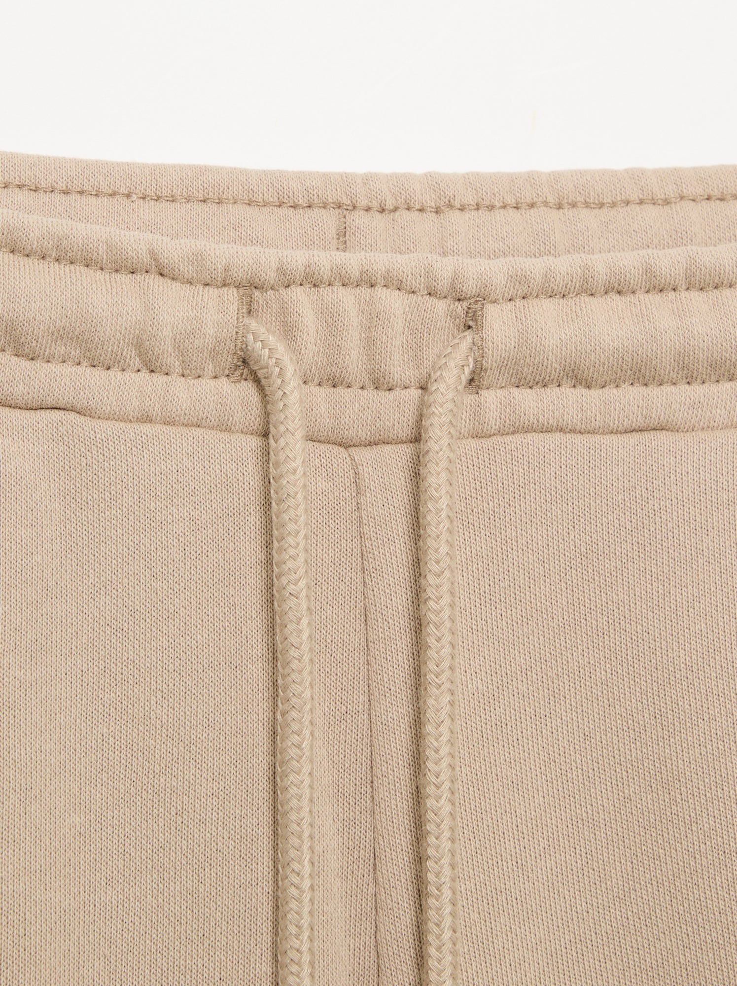 Jogging en molleton léger coupe large - facile à enfiler - Beige