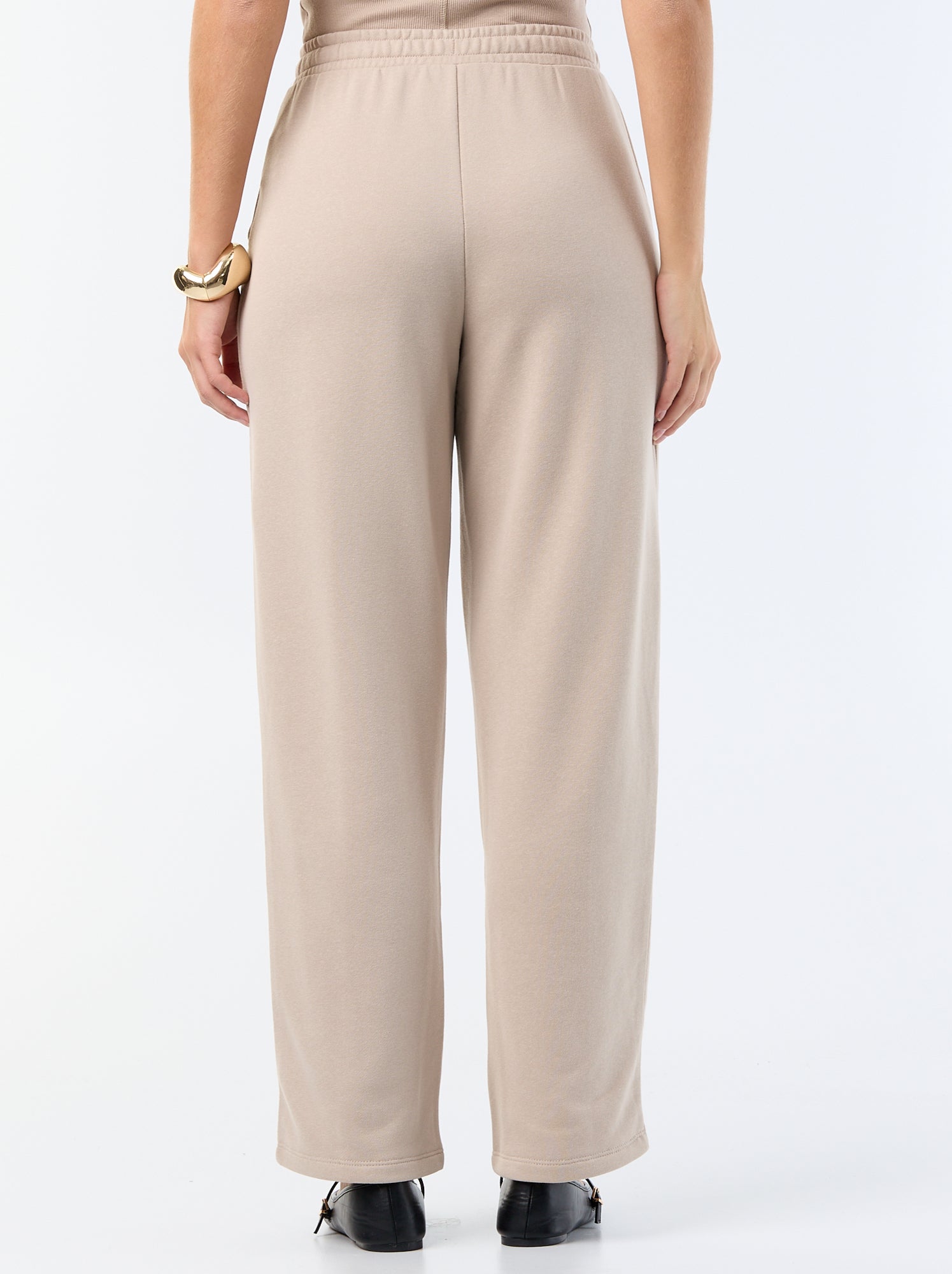 Jogging maille lourde - Beige
