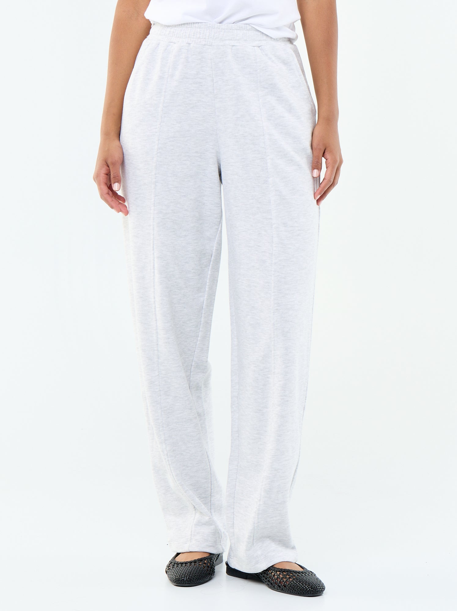 Jogging maille lourde - Gris