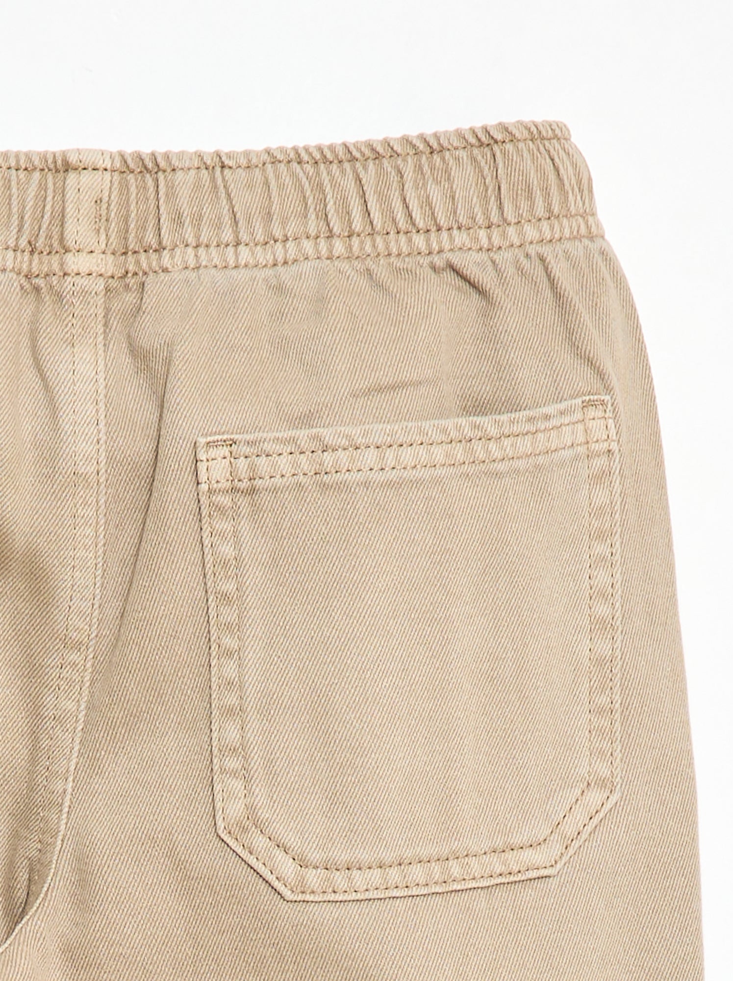 Jogpant avec taille élastiquée avec liens de serrage - Beige