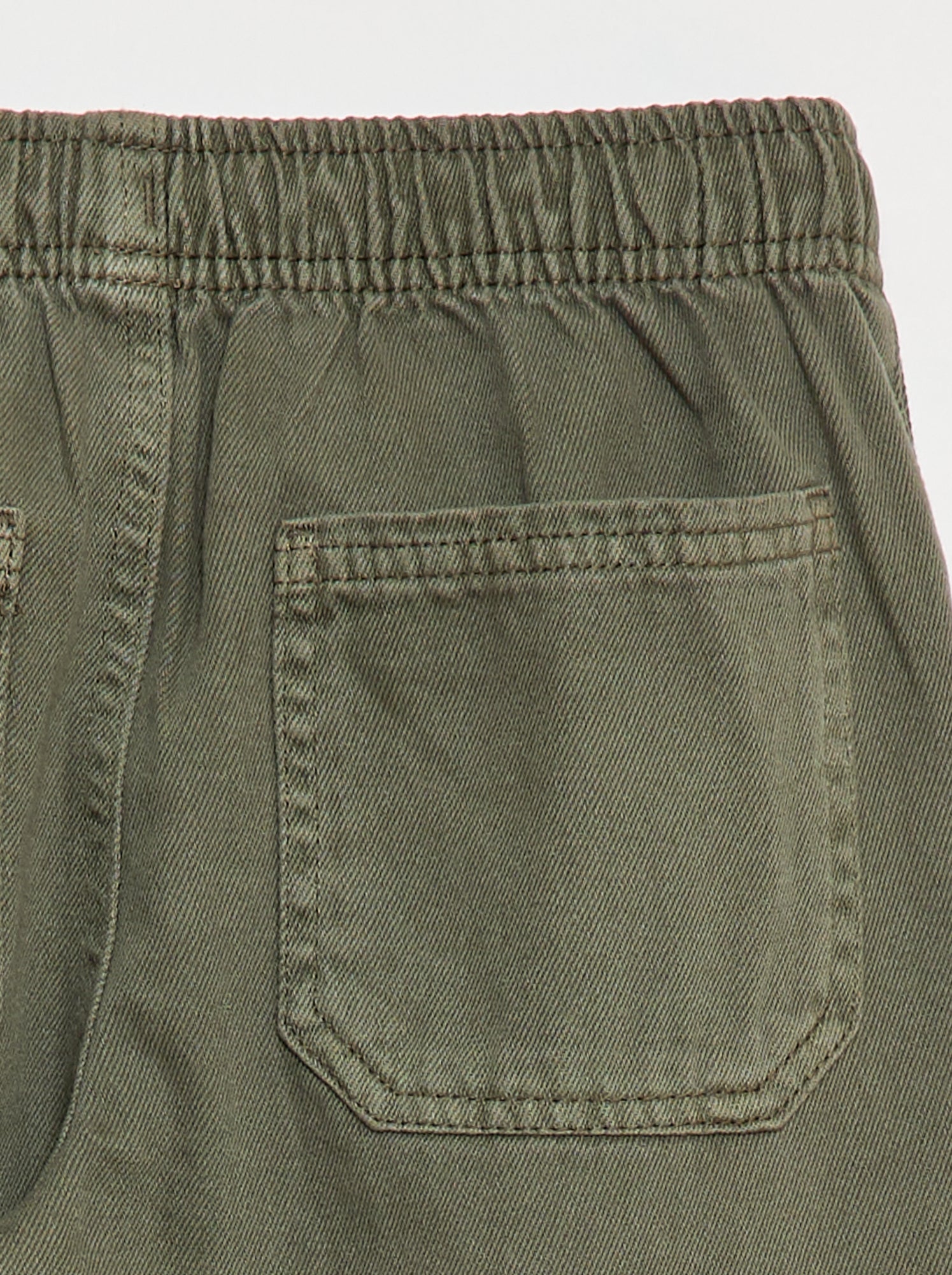 Jogpant avec taille élastiquée avec liens de serrage - Vert